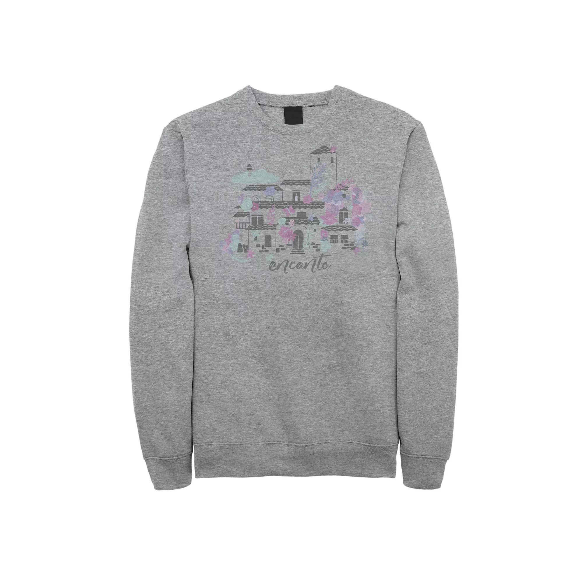 Big & Tall Disney Encanto Home Water Color Portrait Sweatshirt, Men's, Size: 5XL, Athletic Grey Product Image