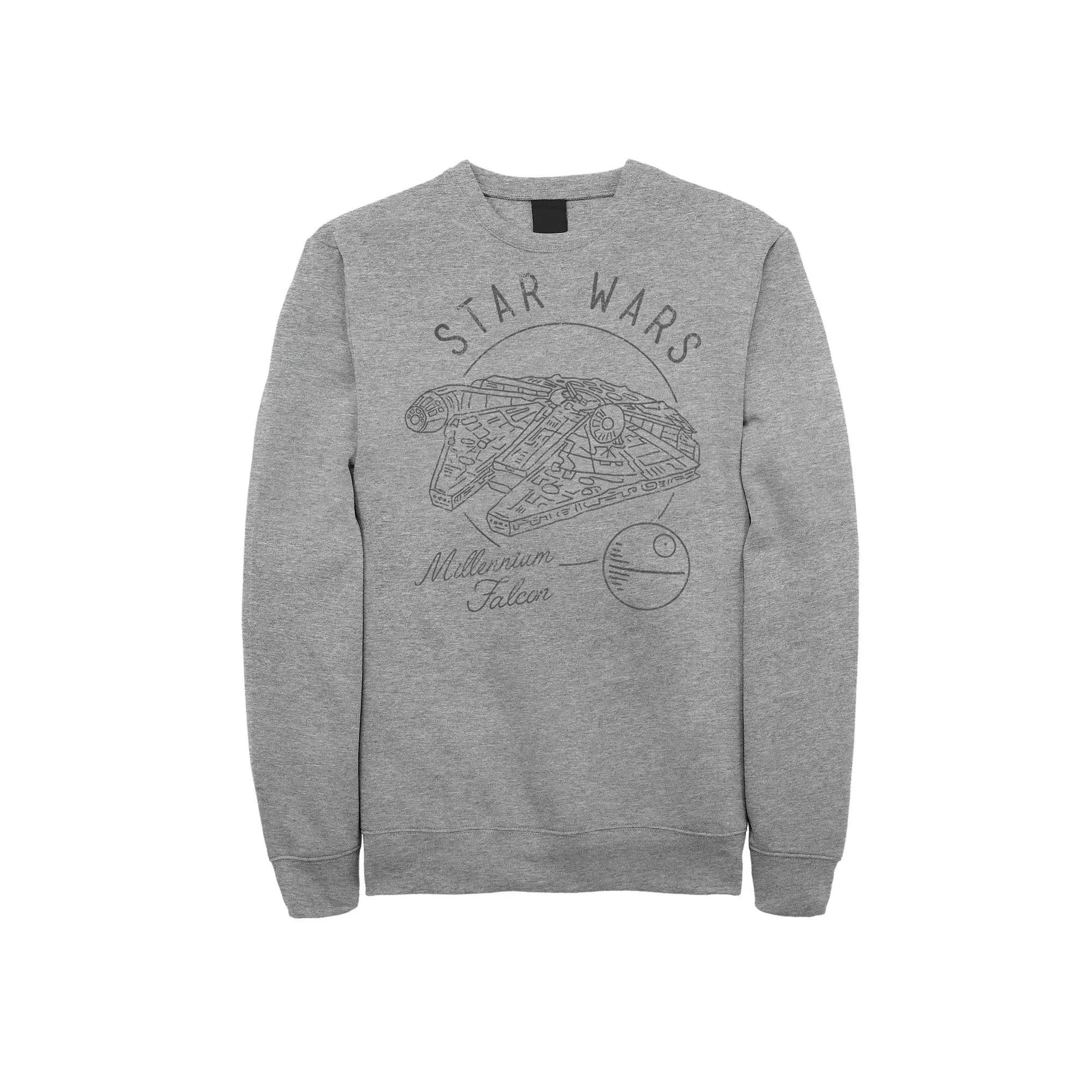 Mens Marvel City Skyline Logo Sweatshirt Athletic Grey Product Image