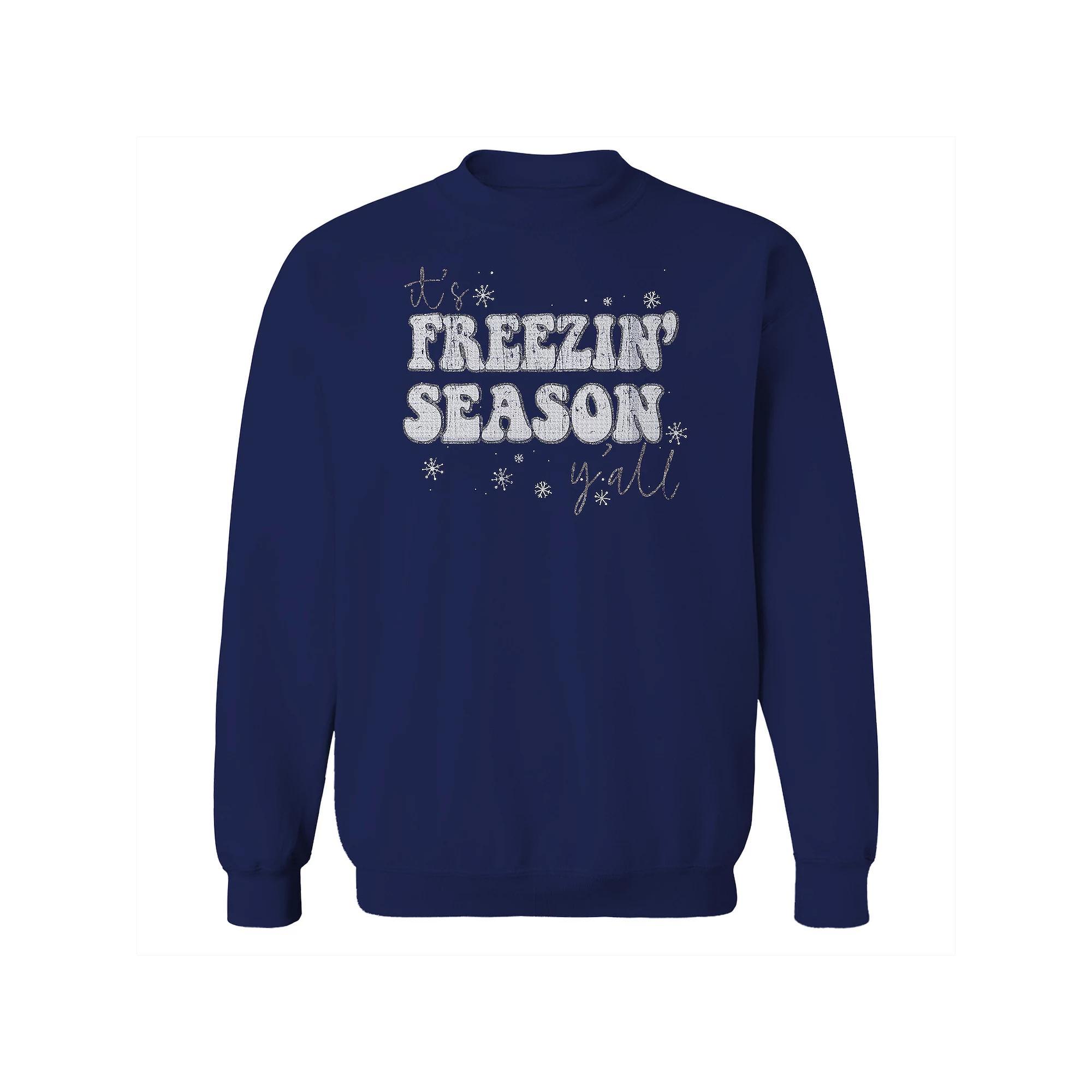 Men's Curb Your Enthusiasm Logo Curb Your Enthusiasm Graphic Fleece Crew Sweatshirt, Size: Small, Black Product Image