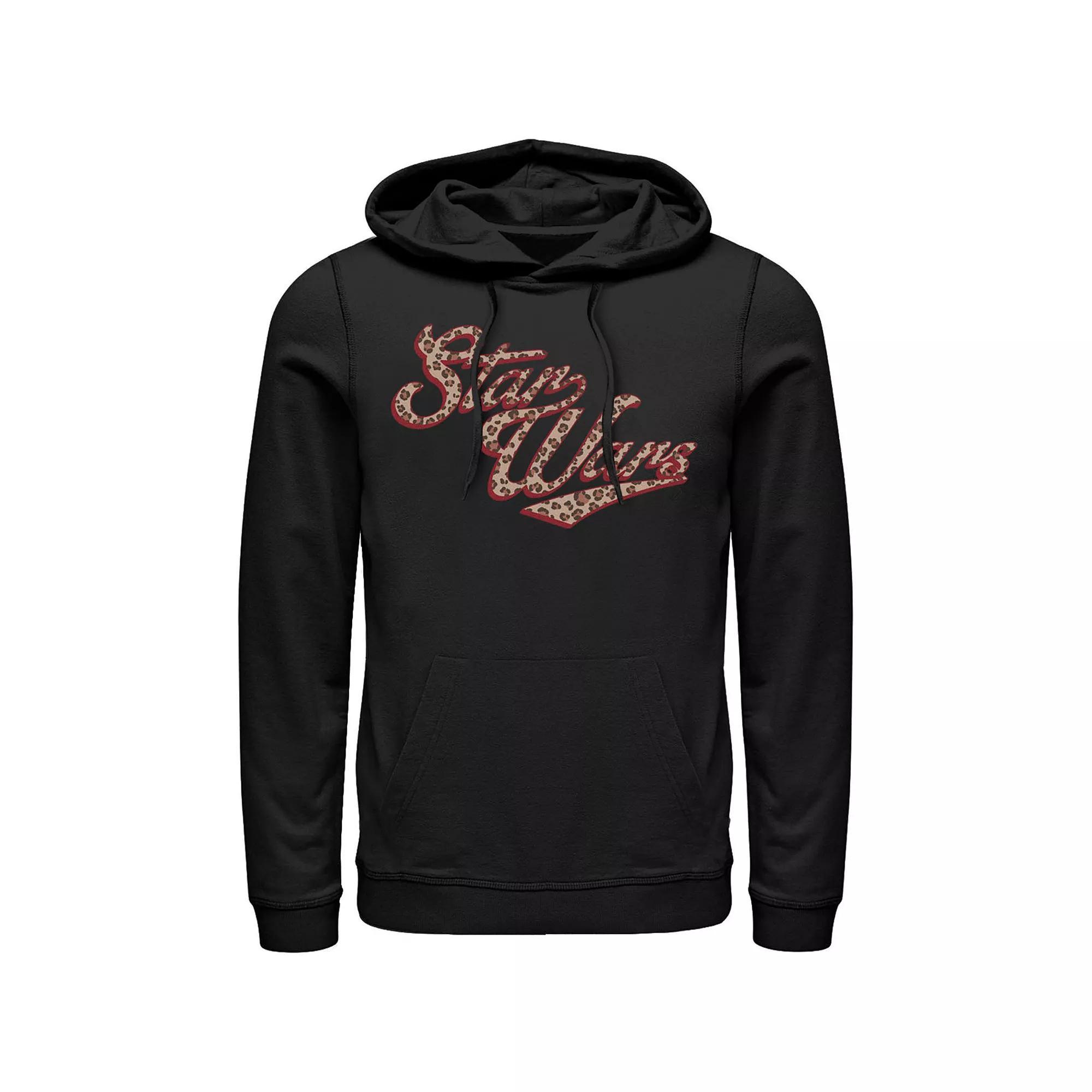 Men's Star Wars Cursive Cheetah Fill Logo Hoodie, Size: XL, Royal Product Image