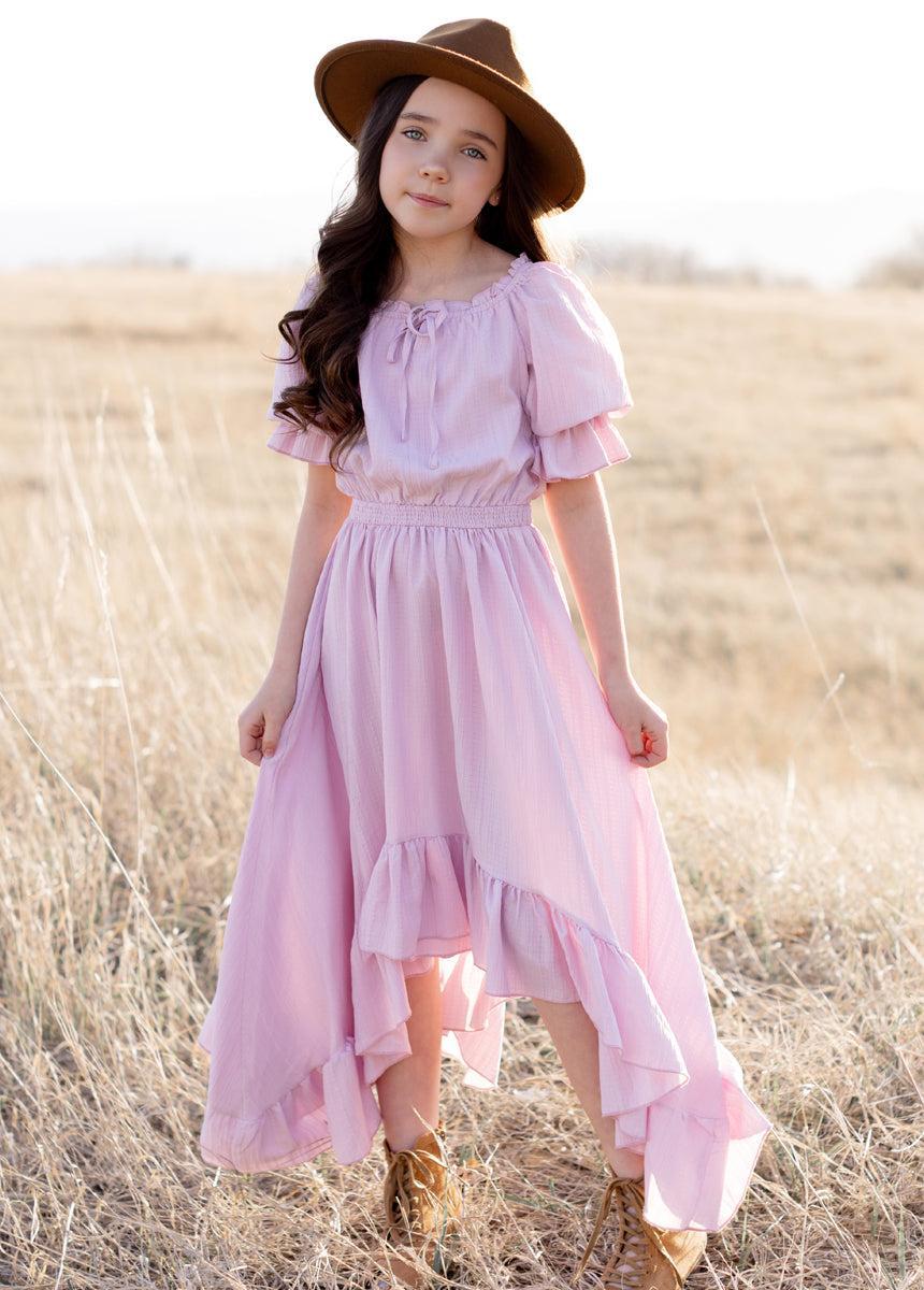 Gwenola Dress in Lilac Girls Product Image