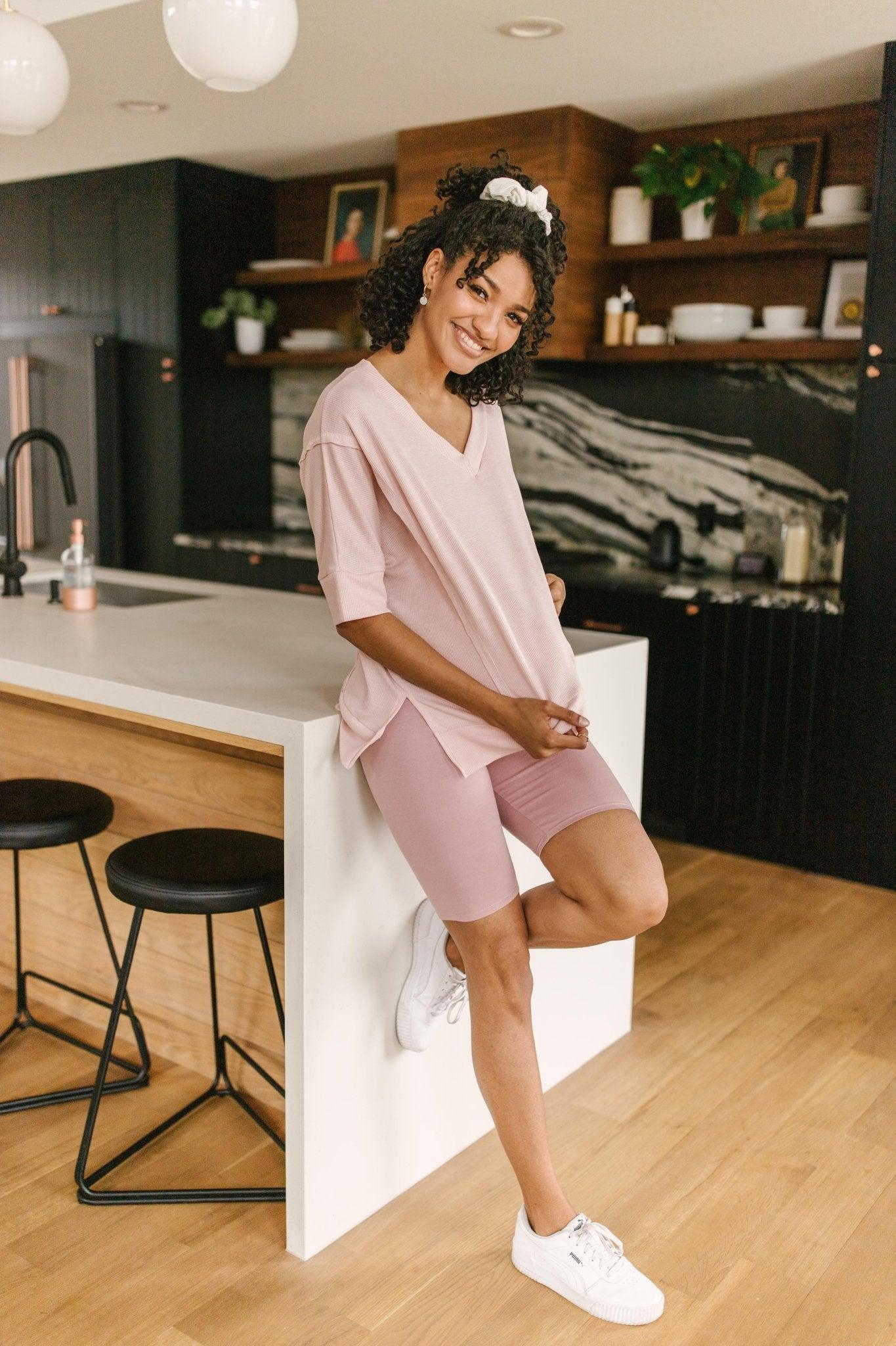 Aero Biker Shorts In Mauve (Online Exclusives) Product Image