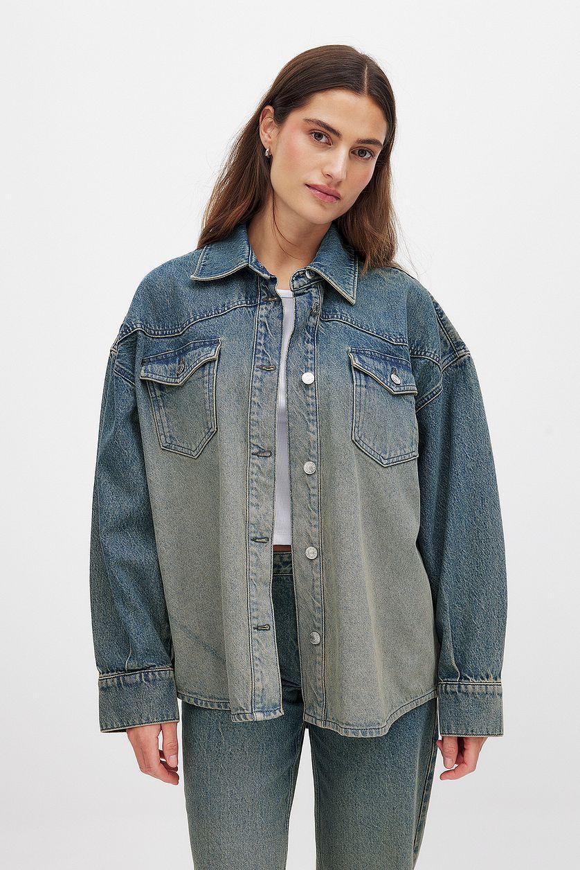 Oversized Denim Shirt Product Image