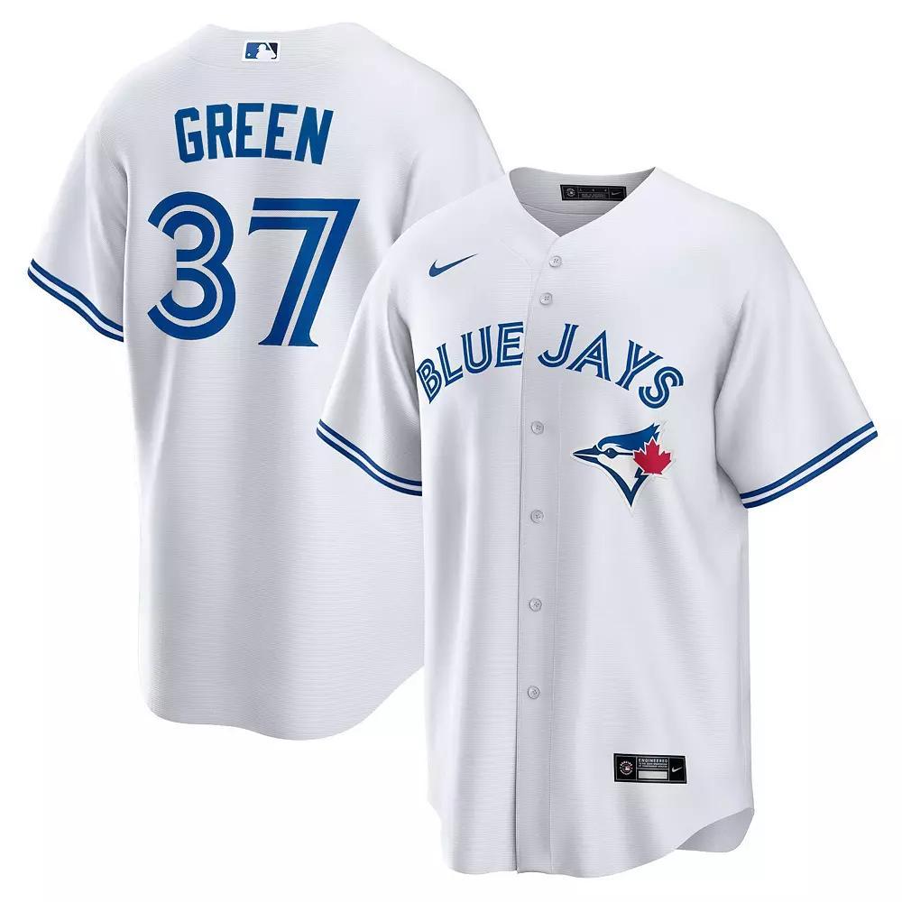 Men's Nike Chad Green White Toronto Blue Jays Home Replica Player Jersey, Size: Large, Jay White Product Image