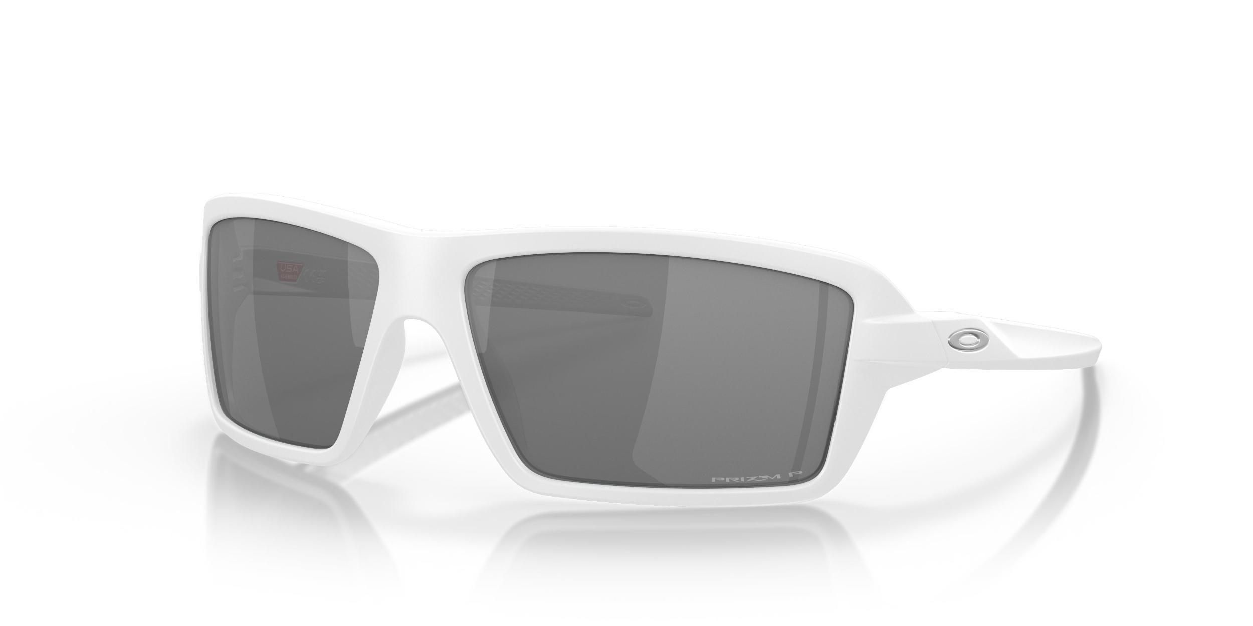 Oakley Mens OO9129 Cables 63mm Rectangular Sunglasses - Blue Steel/Prizm Sapphire Product Image