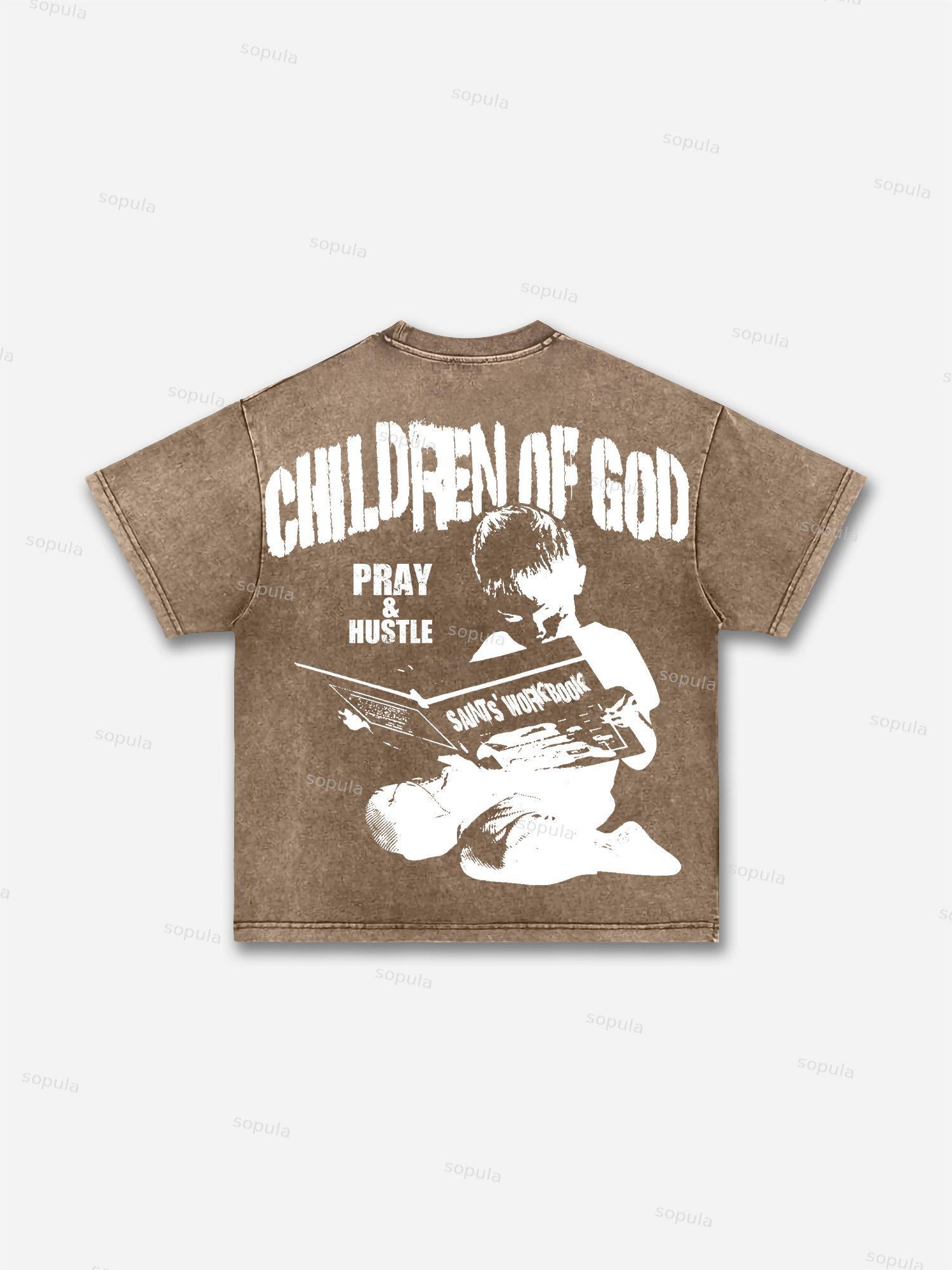Fly By Choice x Space Station Graphic Acid Washed Retro T-Shirt Product Image