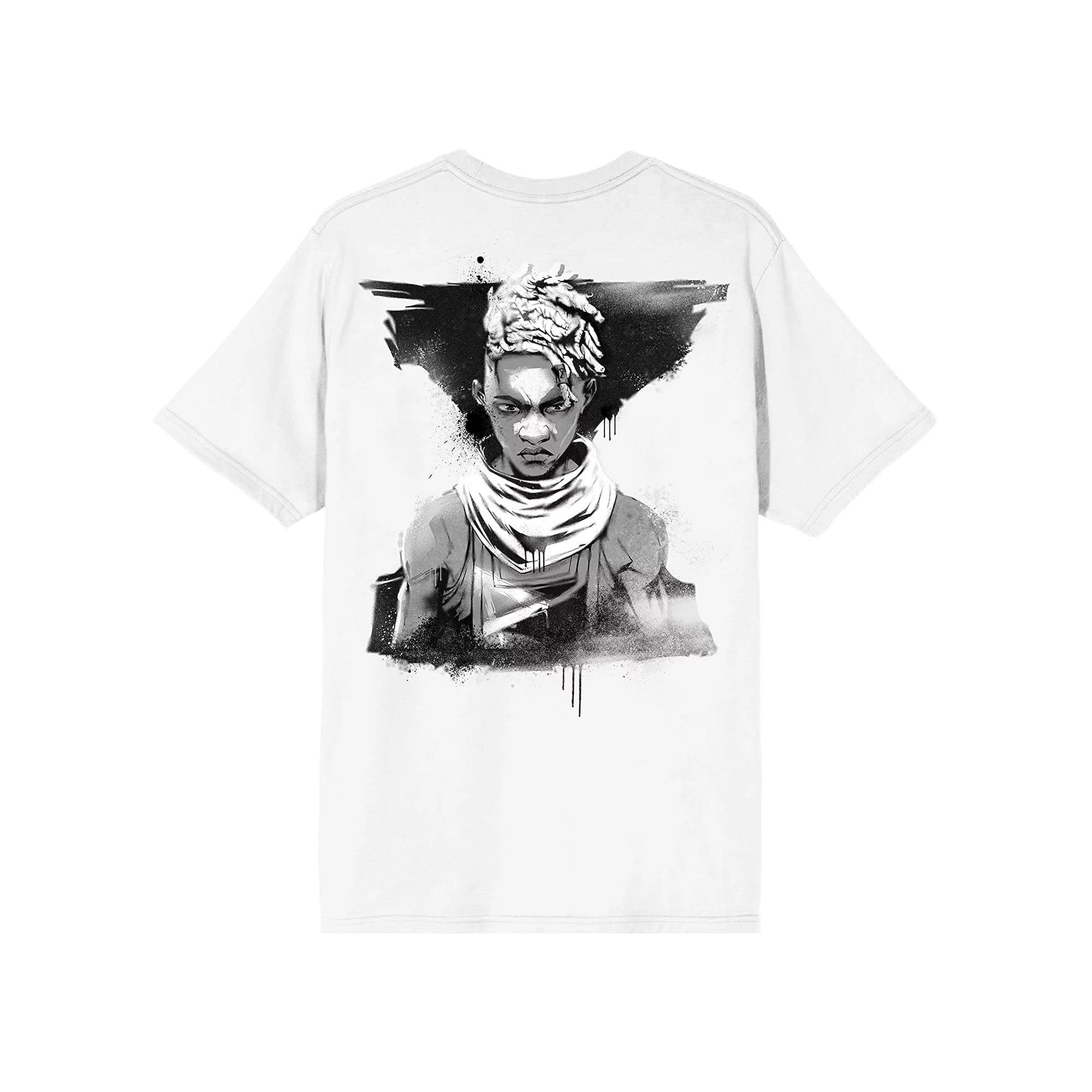 Men's Arcane Ekko Short Sleeve Graphic T-Shirt, Size: Large, White Product Image