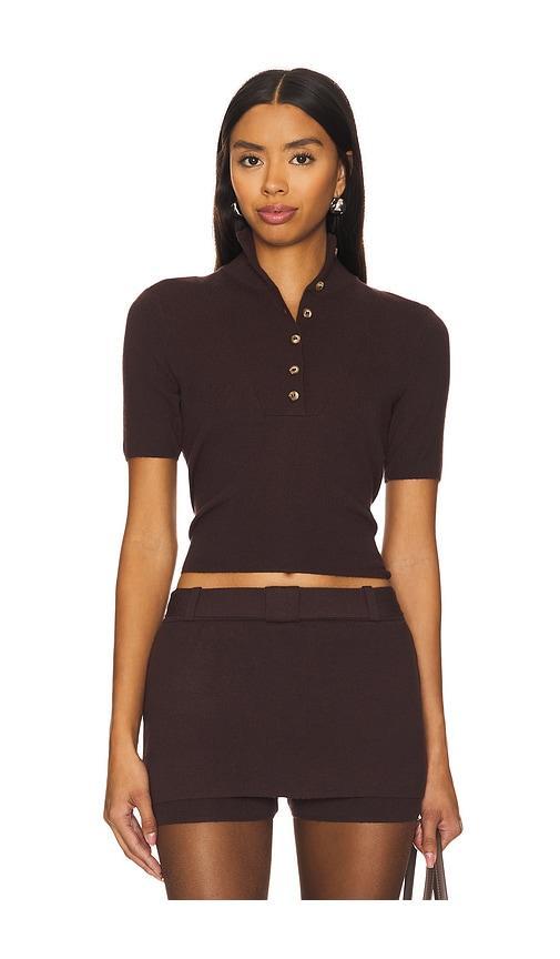 Nidas Short Sleeve Knit Top SIEDRES Product Image