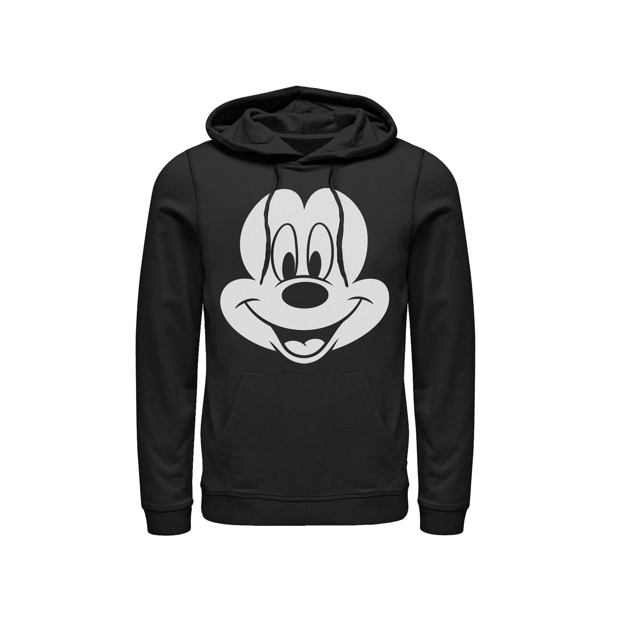 Disney's Mickey Mouse Men's Large Face Hoodie, Size: XXL, Black Product Image