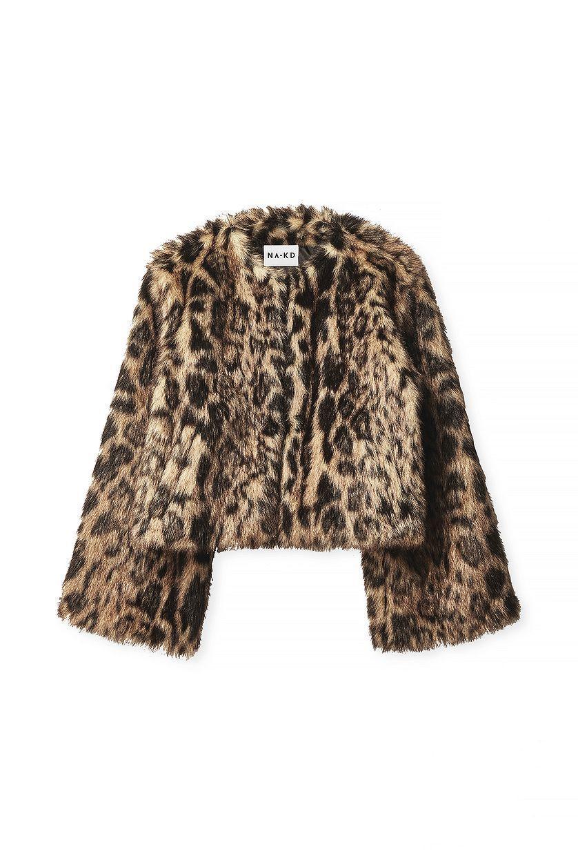 Faux Fur Leopard Jacket Product Image