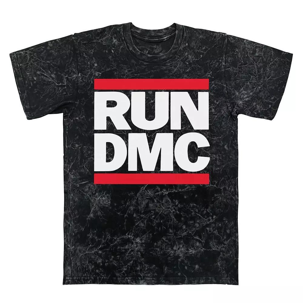 Men's Run DMC Graphic Tee, Size: XXL, Black Mineral Wash Product Image