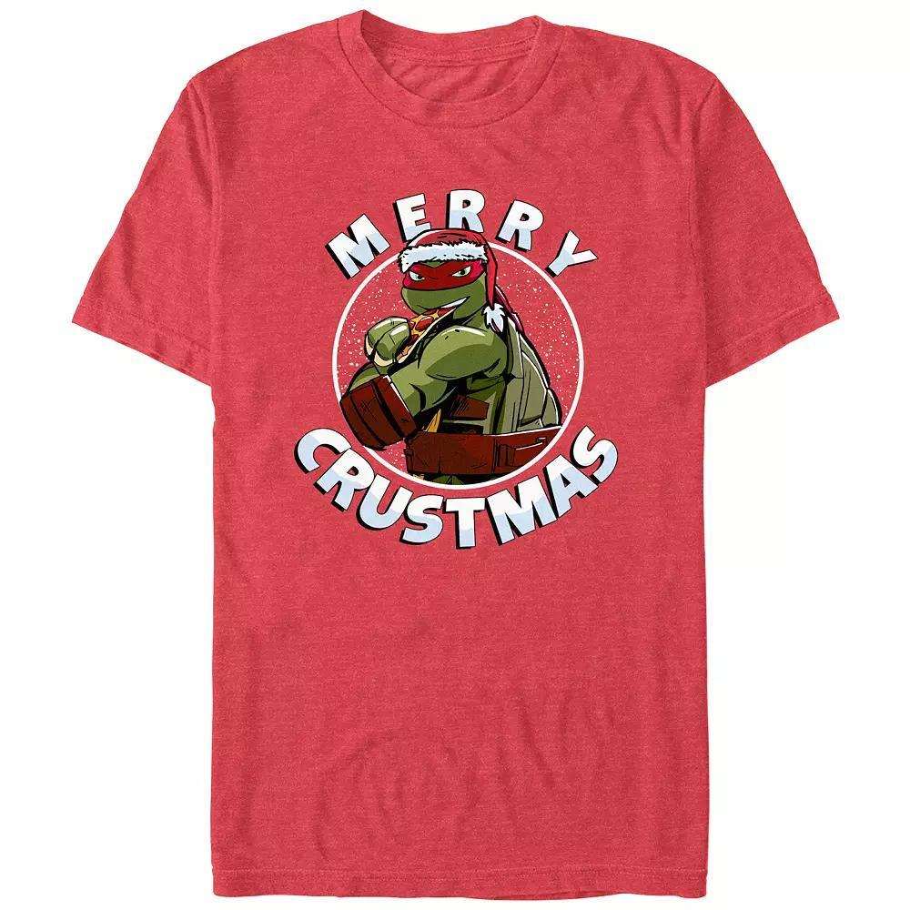 Men's Teenage Mutant Ninja Turtles Merry Crustmas Graphic Tee, Size: XXL, Red Grey Product Image