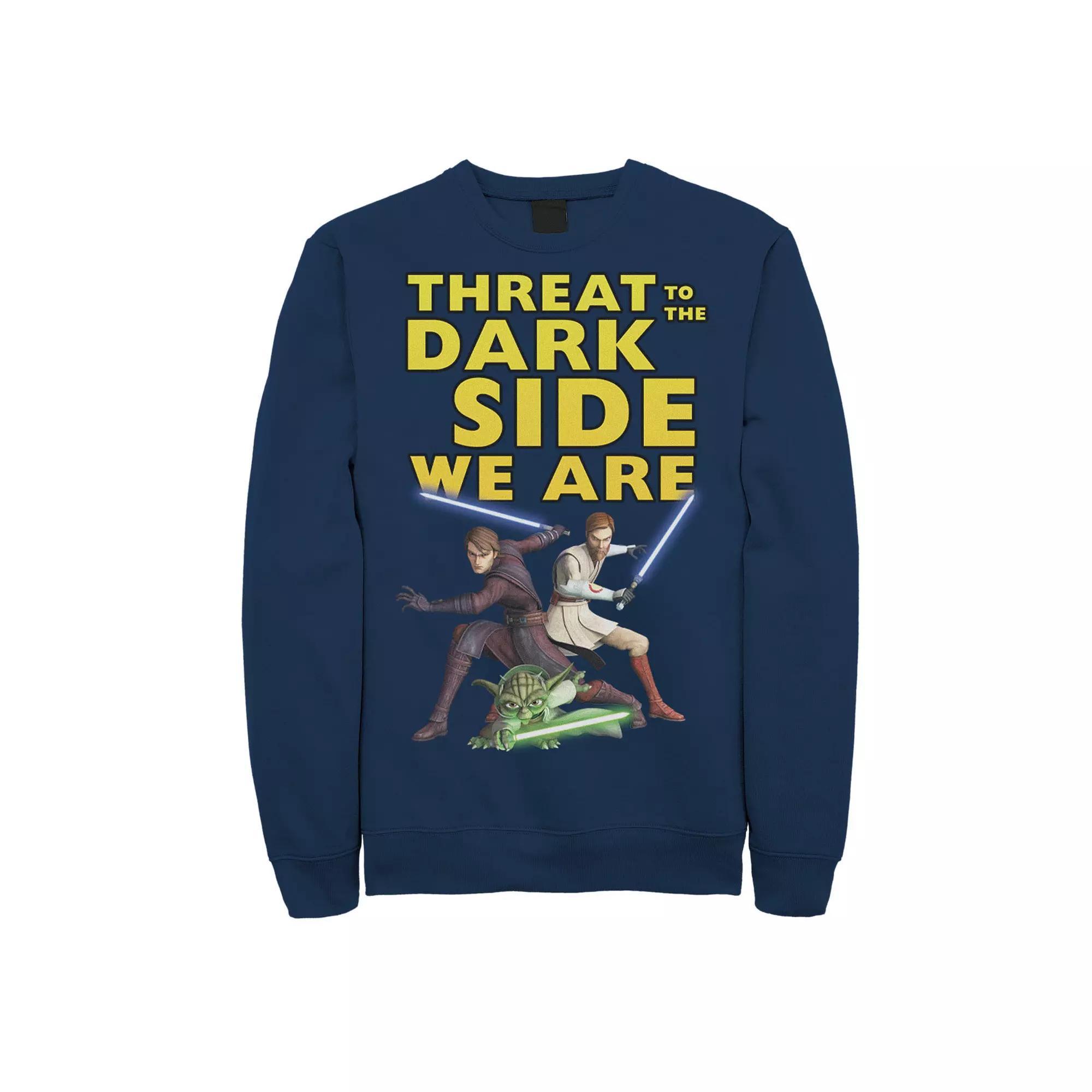 Men's Star Wars: Clone Wars Threat To The Dark Side We Are Sweatshirt, Size: 3XL, Blue Product Image