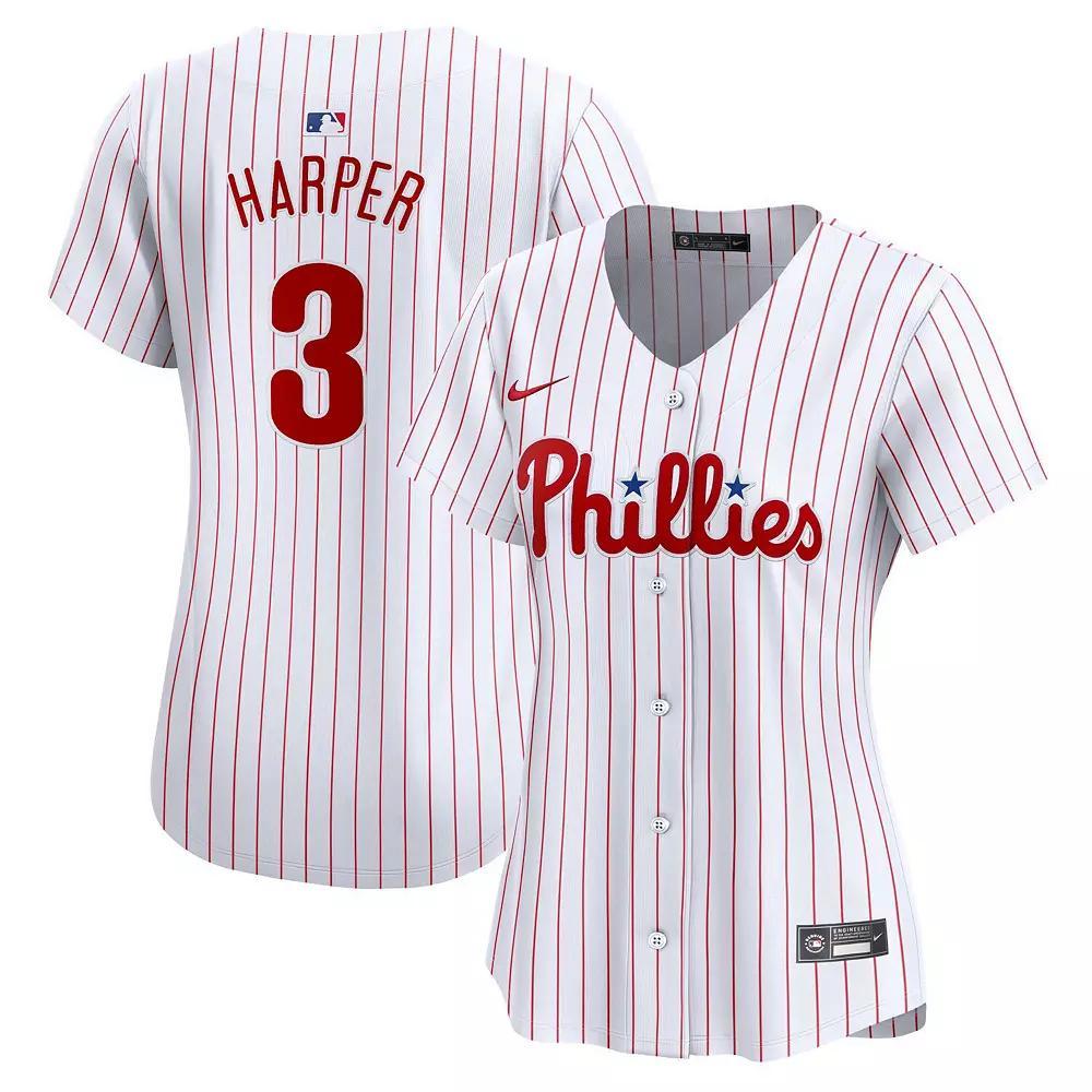 Women's Nike Bryce Harper White Philadelphia Phillies Home Limited Player Jersey, Size: XL Product Image