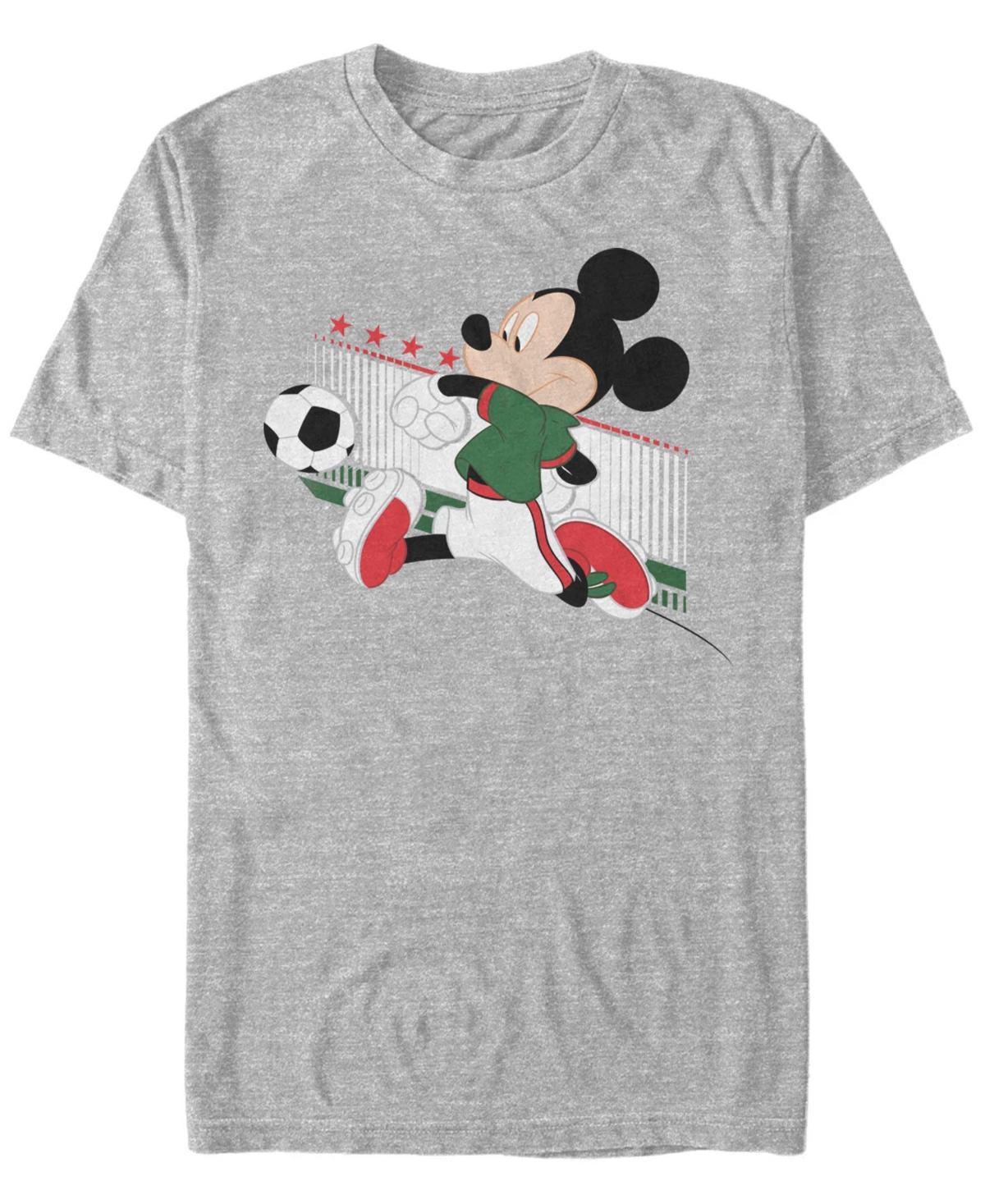 Disneys Mickey & Friends Canada Soccer Mens Tee Athletic Grey Product Image