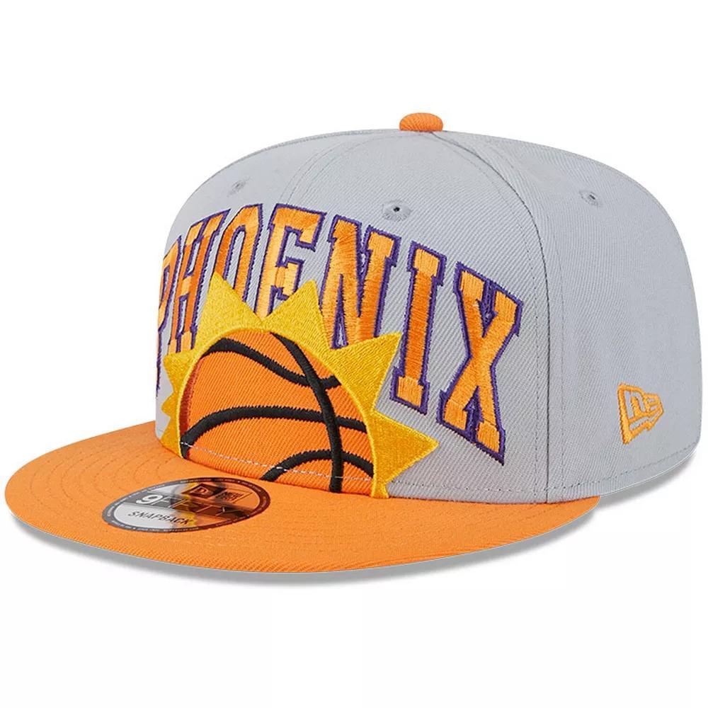 Men's New Era Gray/Orange Phoenix Suns Tip-Off Two-Tone 9FIFTY Snapback Hat, Phx Grey Product Image