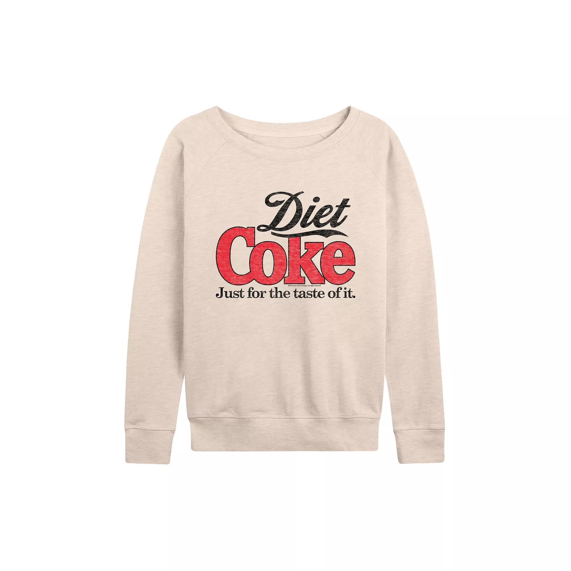 Womens Diet Coke Retro Logo French Terry Long Sleeve Tee Product Image