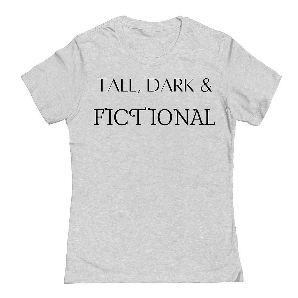 Junior's Tall Dark And Fictional Graphic Tee, Women's, Size: XXL, Grey Gray Product Image