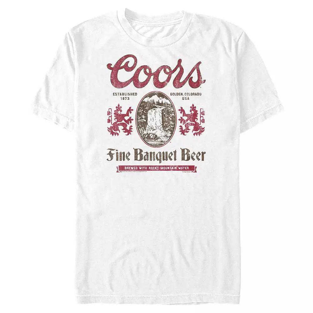 Men's Coors Light Banquet Beer Graphic Tee, Size: XXL, White Product Image