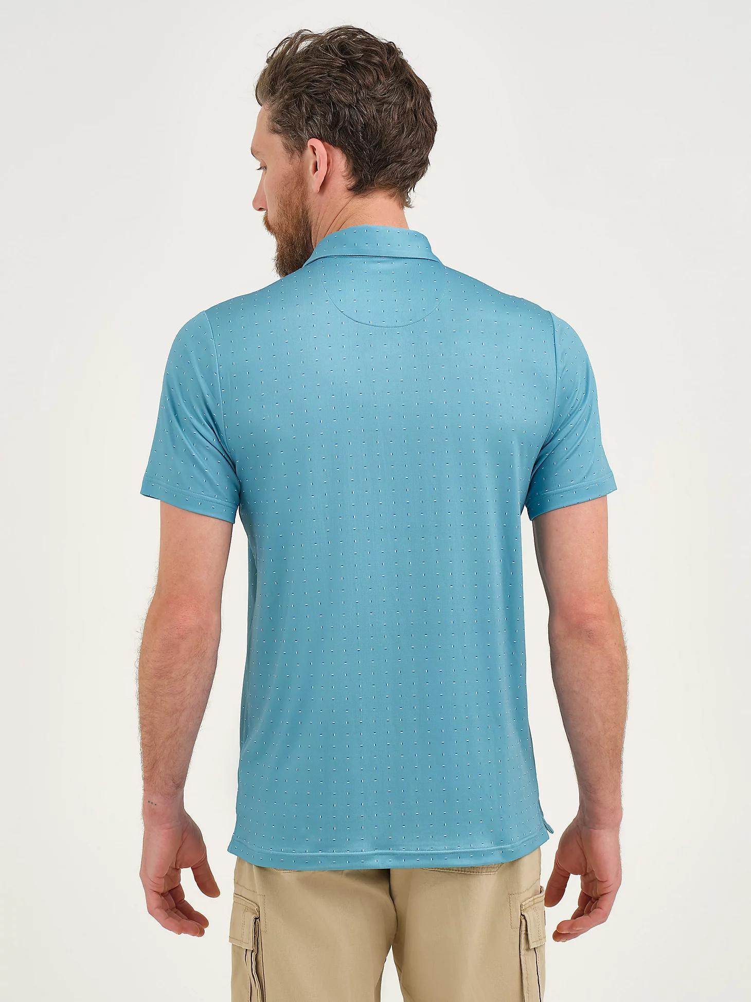 Men's Geometric Squares Performance Polo Shirt | Men's Tops & Tees | Lee® Product Image