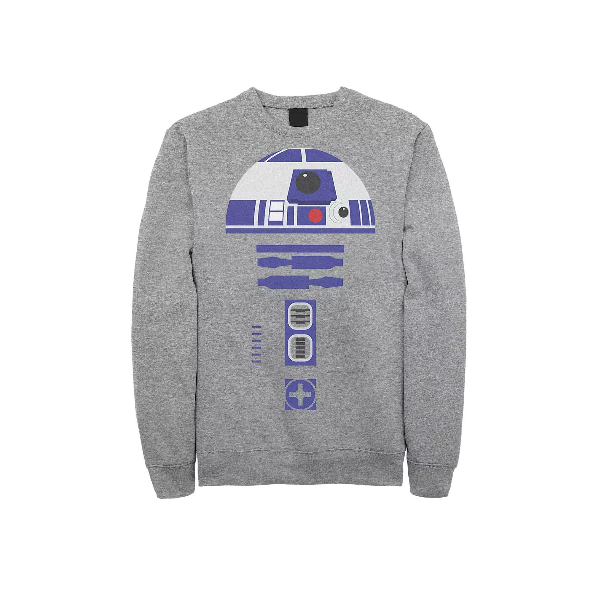 Men's Star Wars Halloween Simple R2-D2 Costume Sweatshirt, Size: XL, Athletic Grey Product Image