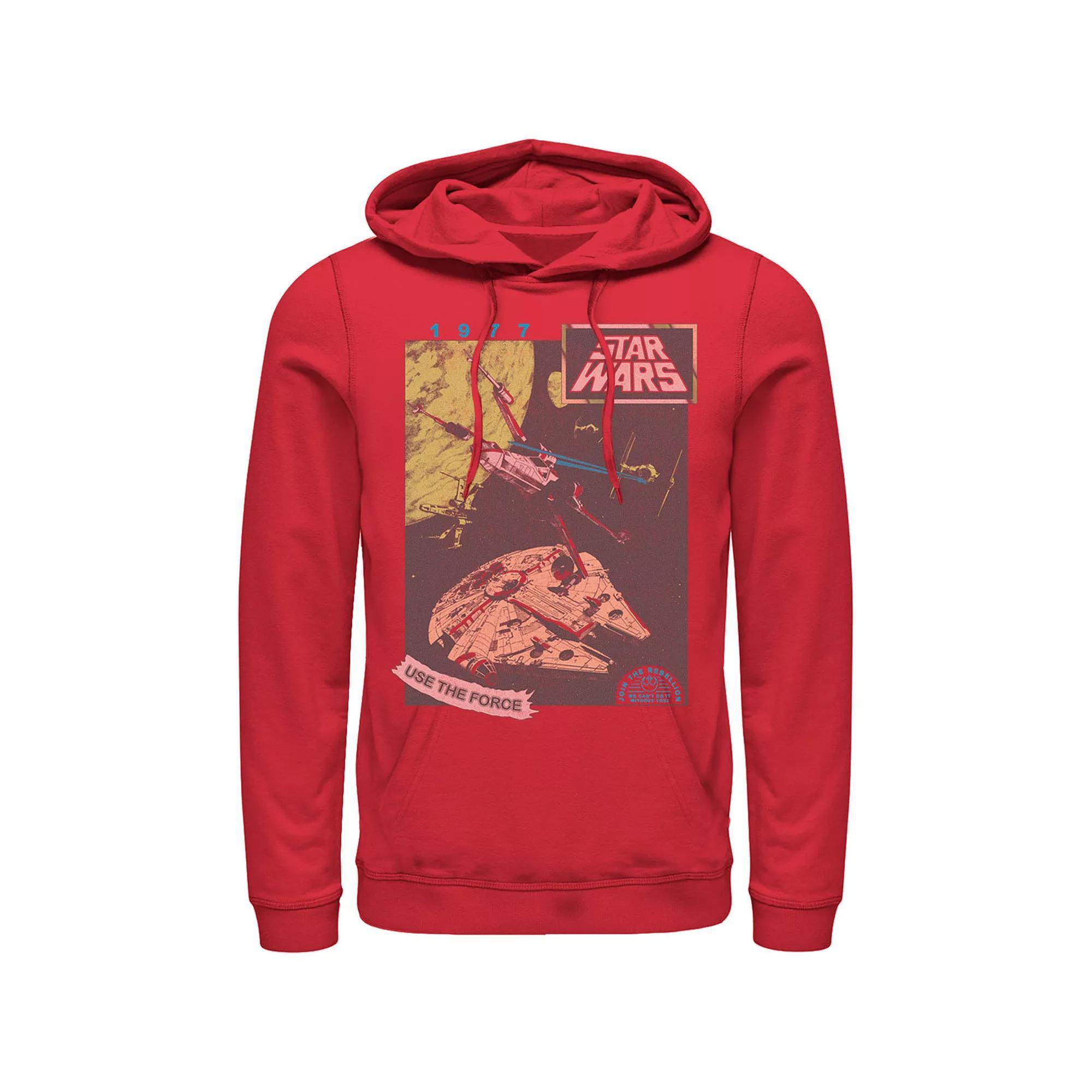 Men's Star Wars Join The Rebellion Hoodie, Size: Large, Red Product Image