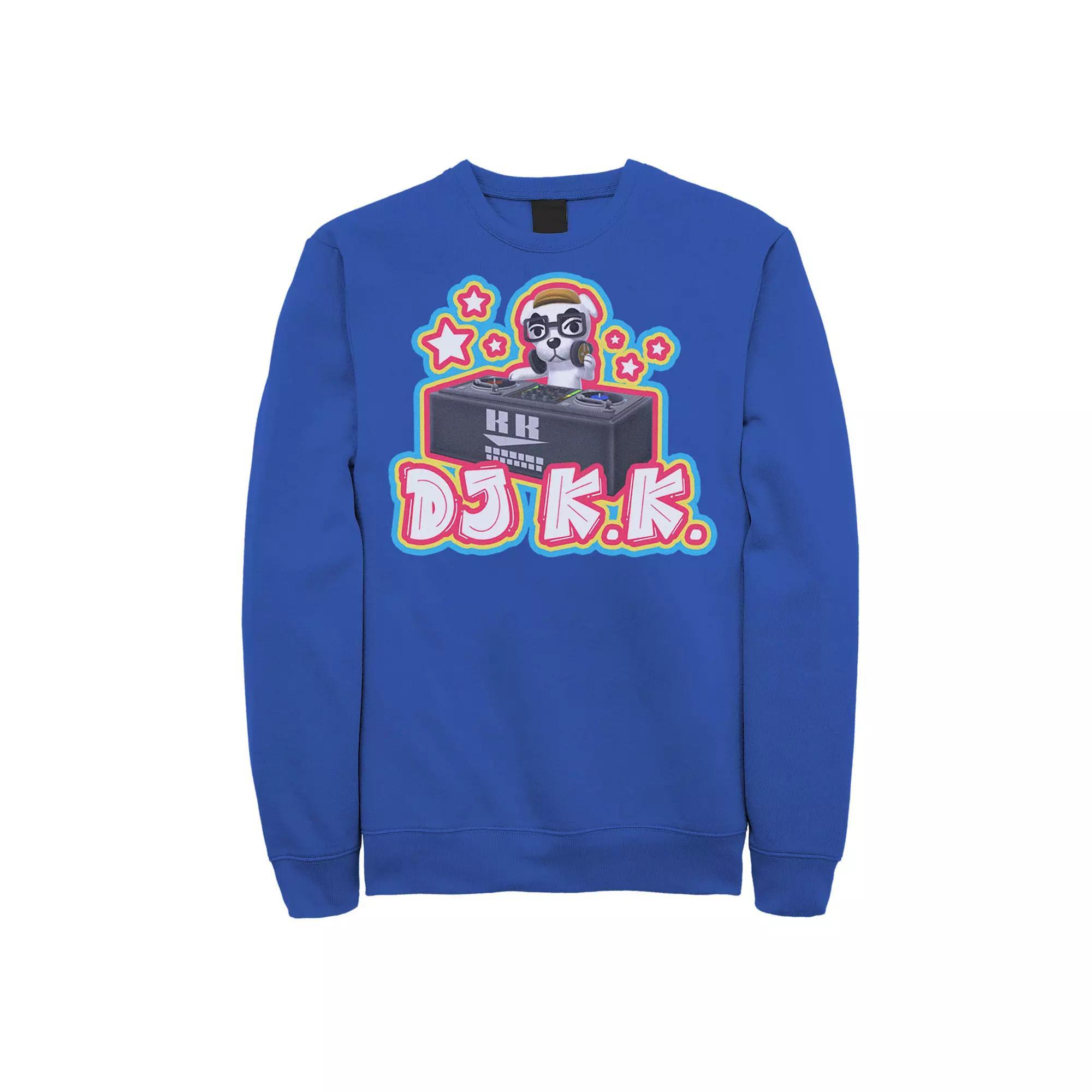 Men's Animal Crossing DJ K.K. Portrait Sweatshirt, Size: XXL, Royal Product Image