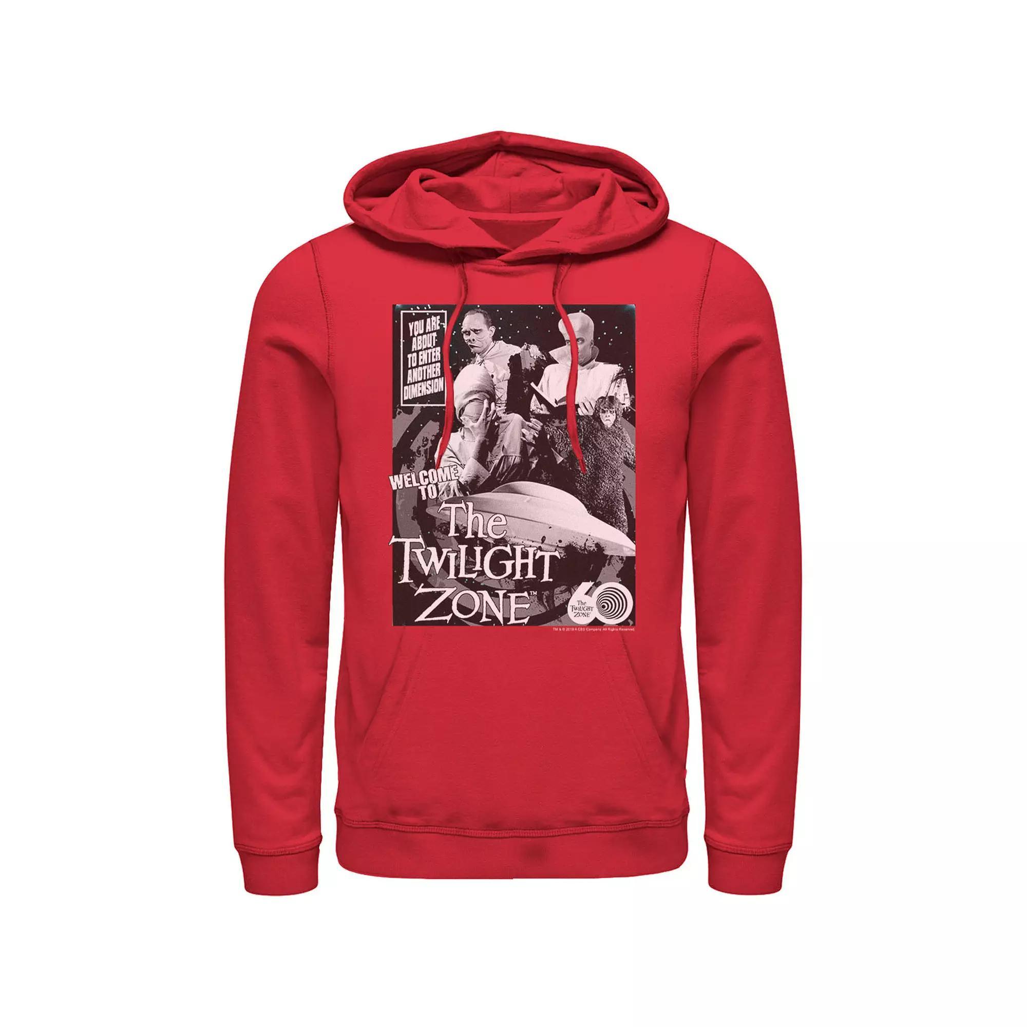 Men's CBS The Twilight Zone Comic 60th Hoodie, Size: Small, White Product Image