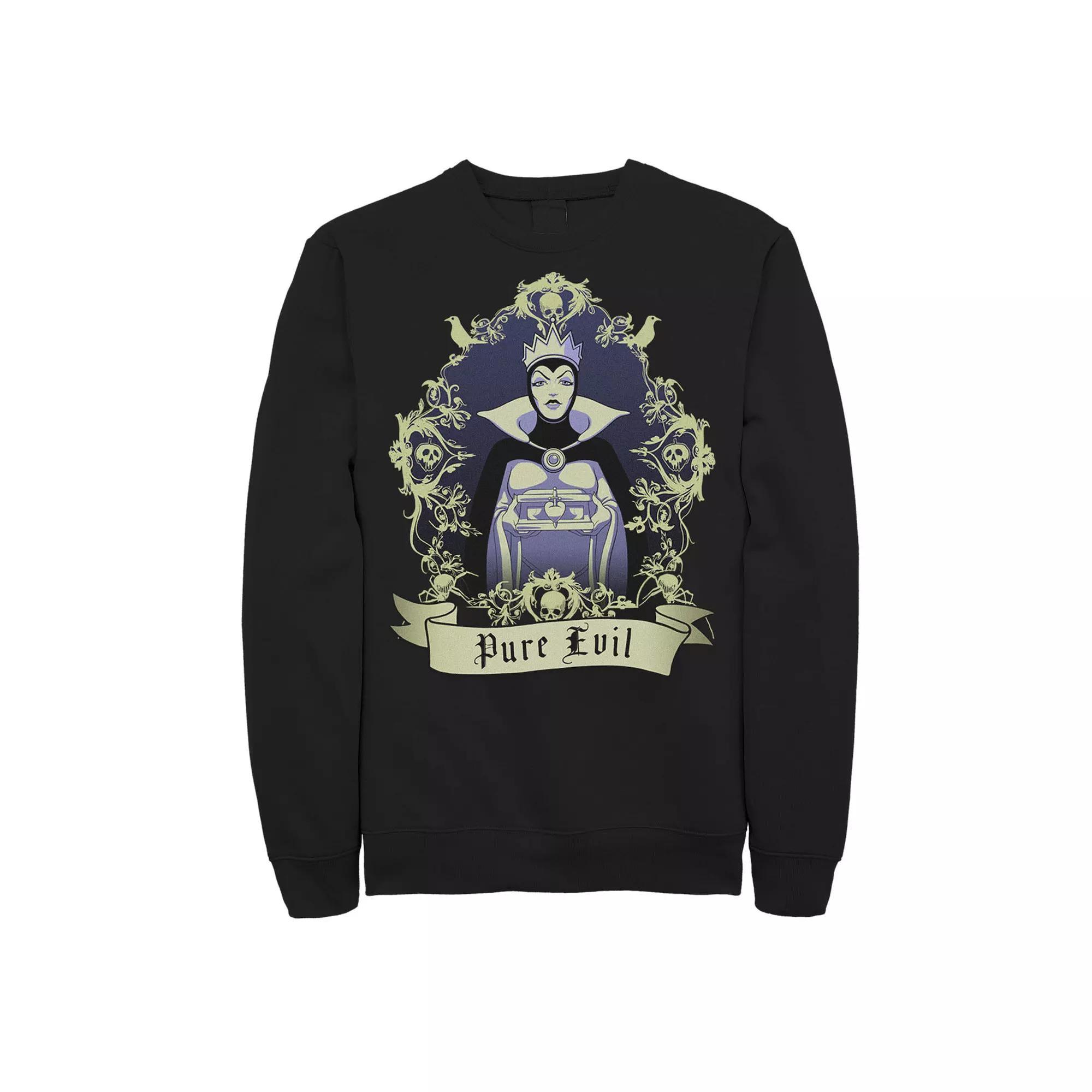 Disney's Snow White Evil Queen Men's Sweatshirt, Size: Small, Black Product Image