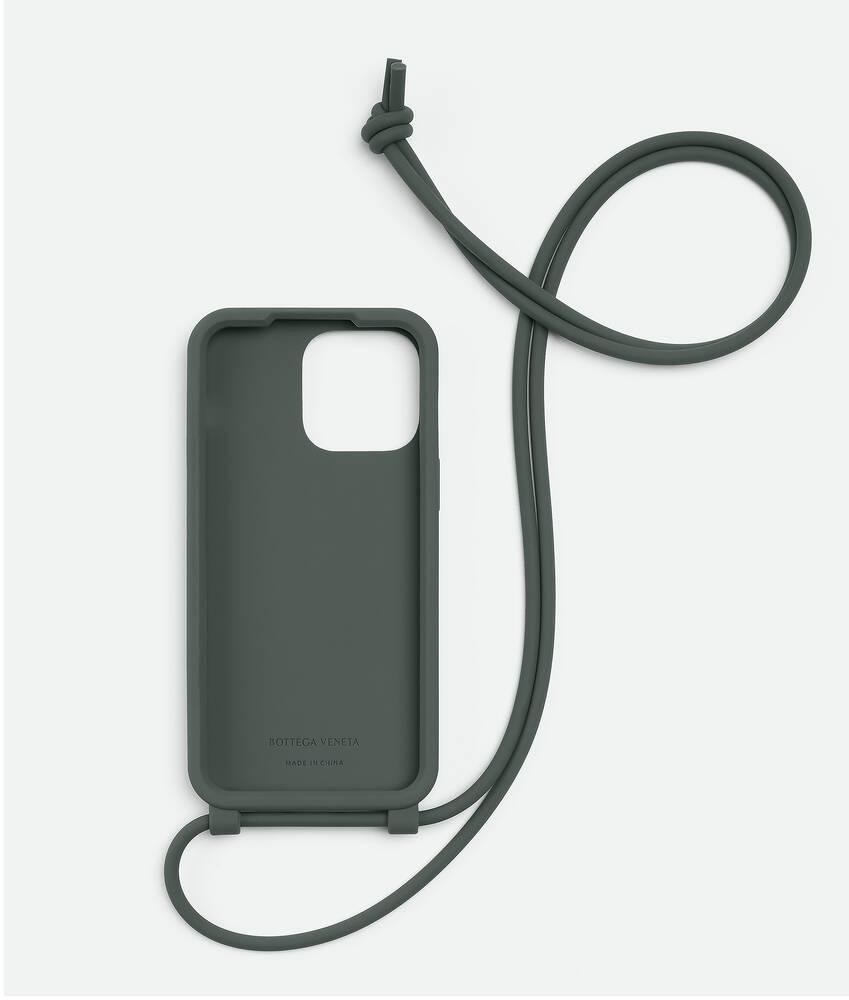 Men's iPhone 14 Pro Max Case On Strap in Emerald green Product Image