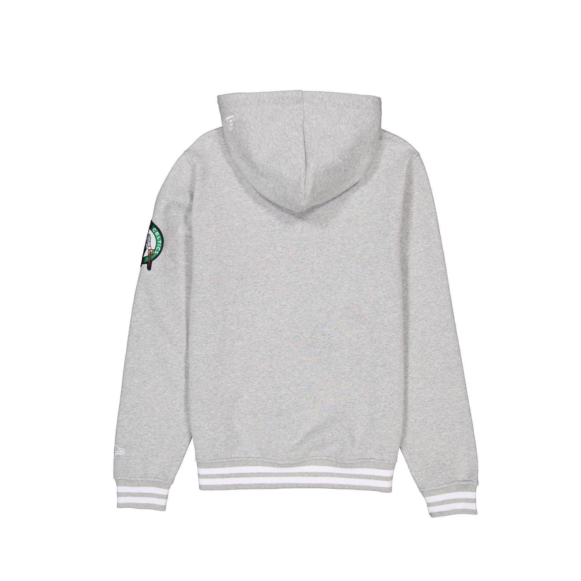 Boston Celtics Gray Logo Select Full-Zip Hoodie Male Product Image