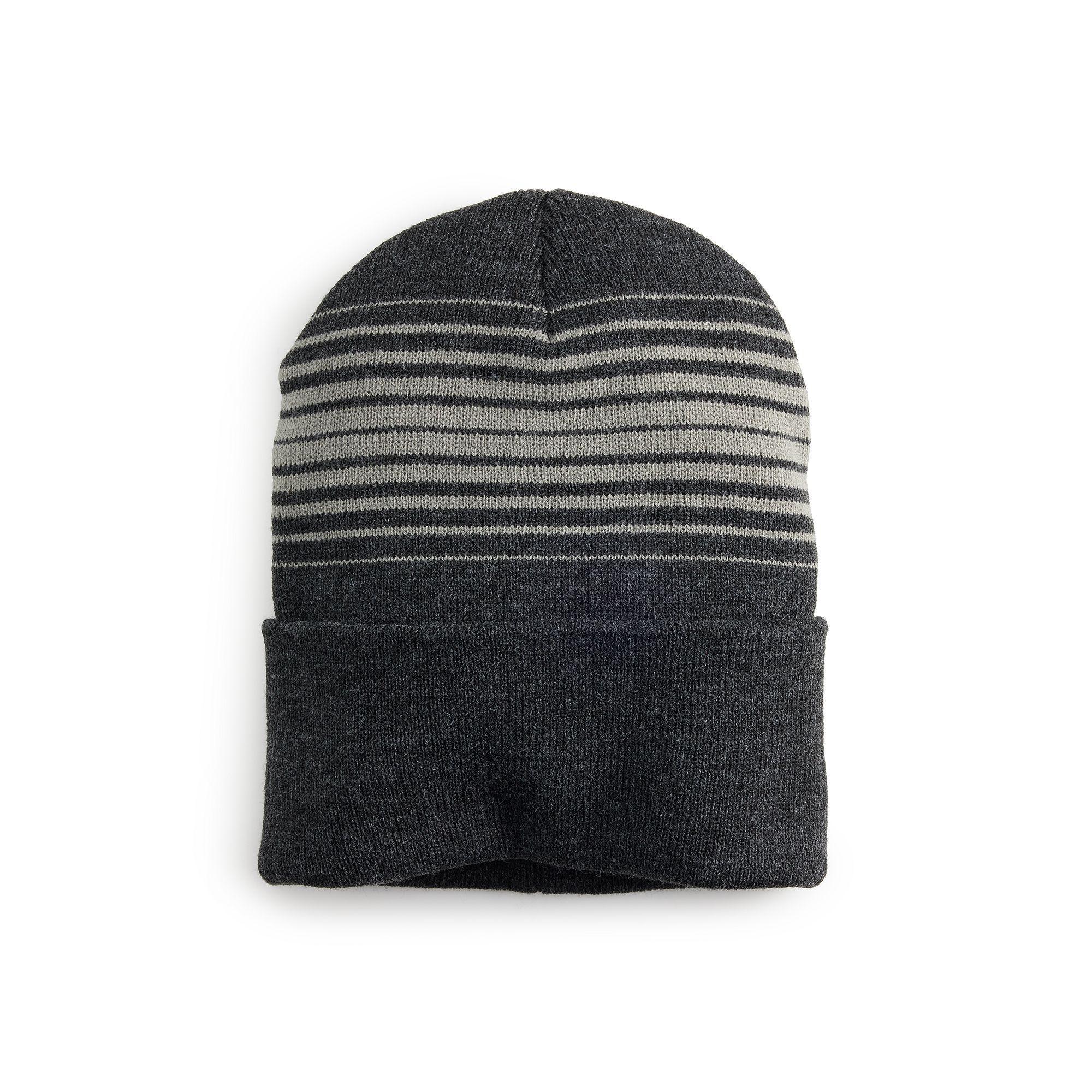 Men's Sonoma Goods For Life® Cuffed Beanie, Dark Variegated Beanie Product Image