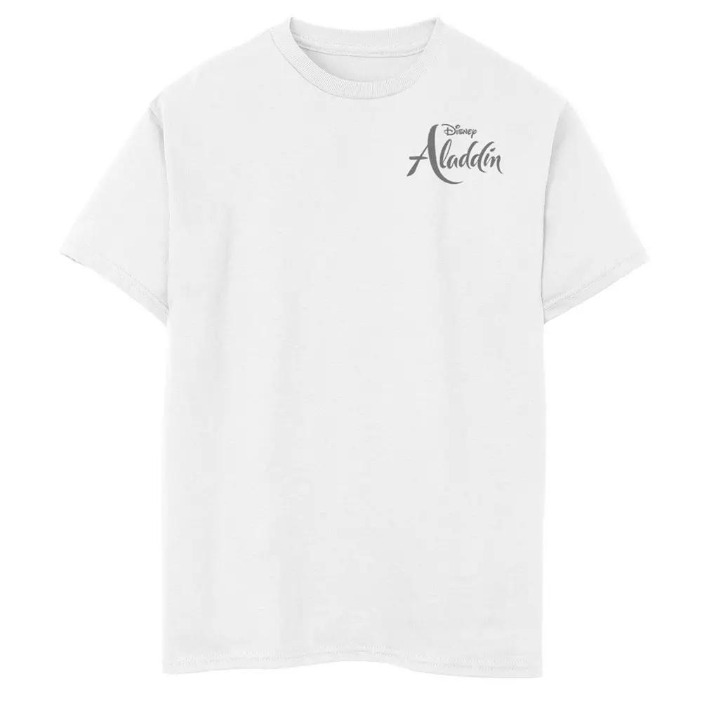 Disney's Aladdin Men's Logo Graphic Tee, Size: Small, White Product Image