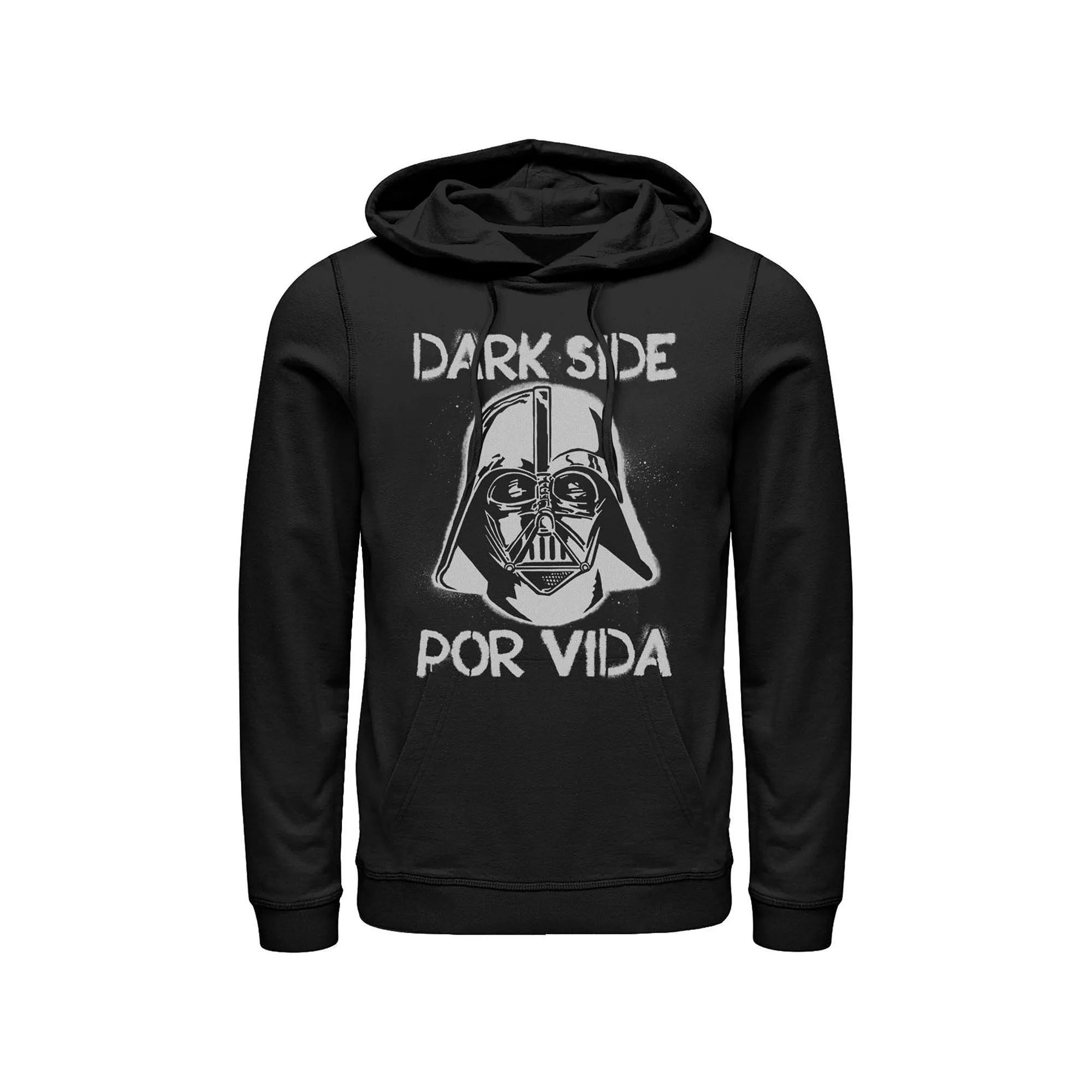 Men's Star Wars Darth Vader Dark Side Por Vida Stamp Hoodie, Size: Large, Blue Product Image