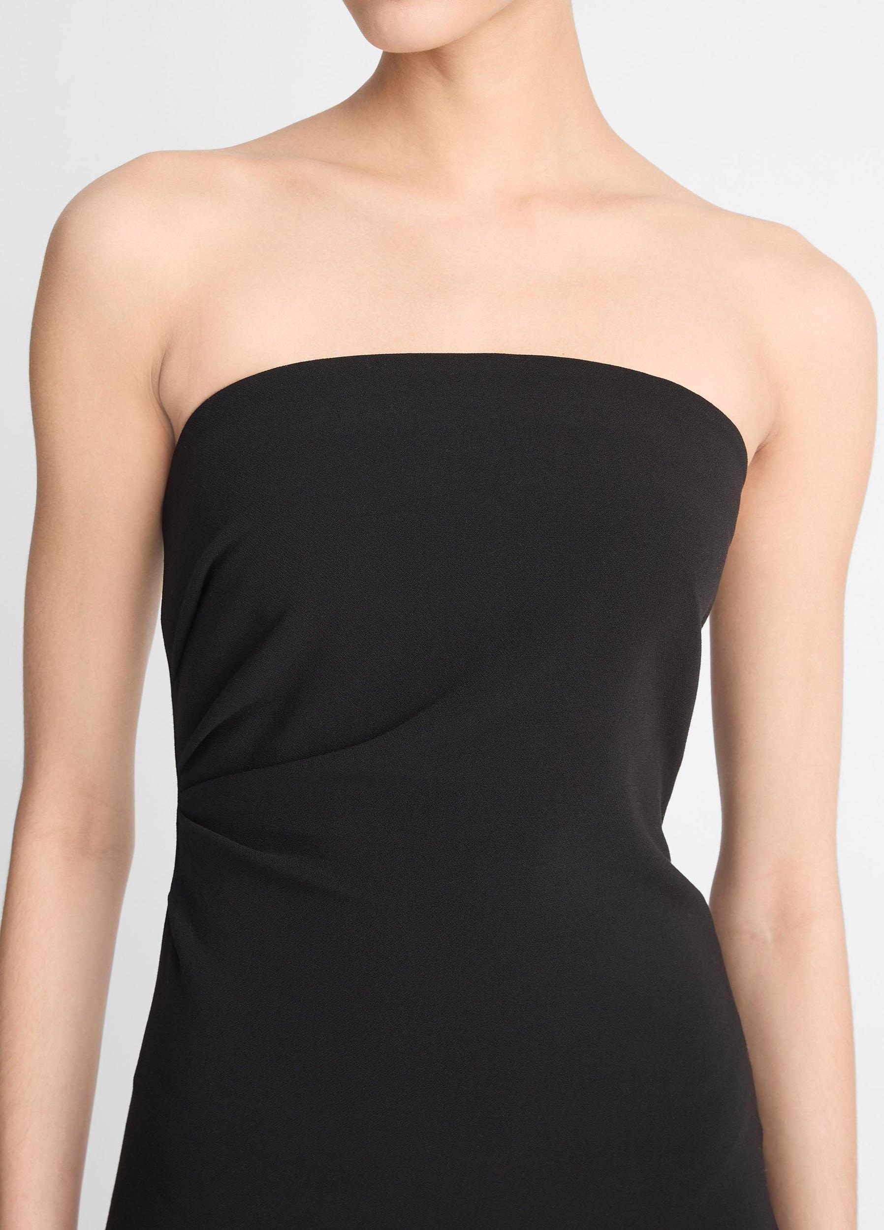 Womens Strapless Draped Dress, Off White, Size 8 Vince Product Image
