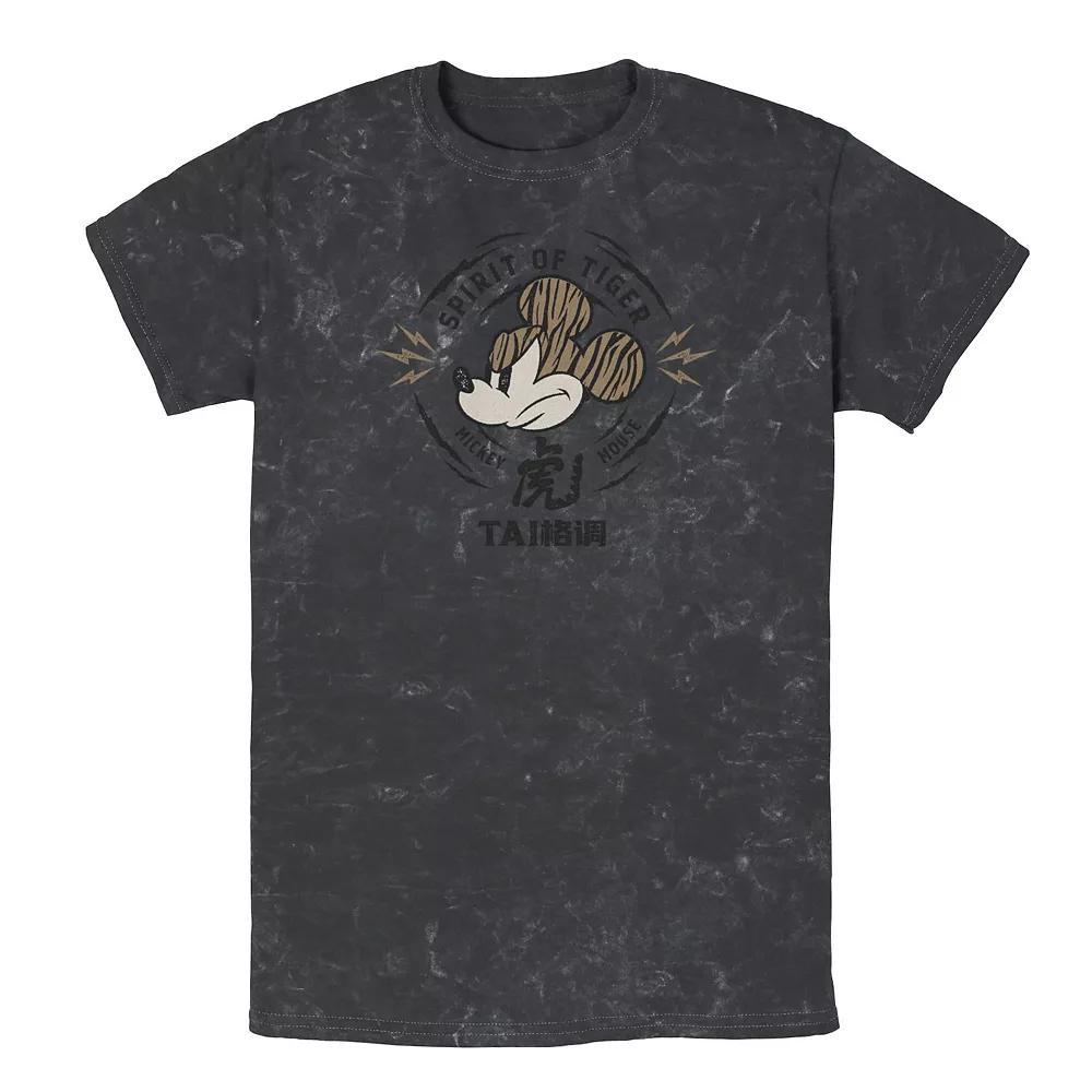Disney's Mickey Mouse Men's Spirit of the Tiger Tee, Size: Small, Black Product Image
