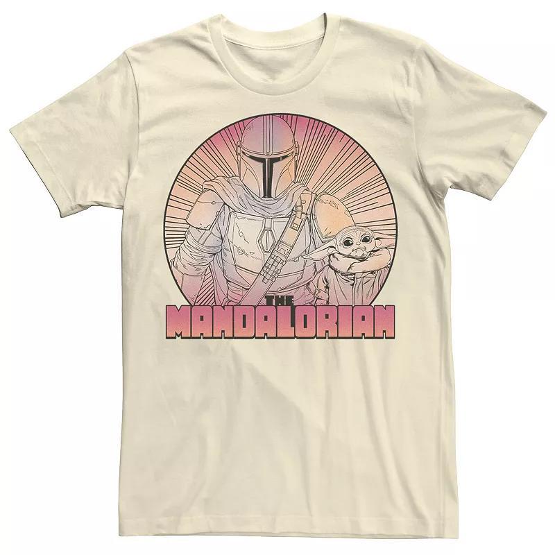 Men's Star Wars The Mandalorian The Child Gradient Line Art Tee, Size: Medium, Athletic Grey Product Image