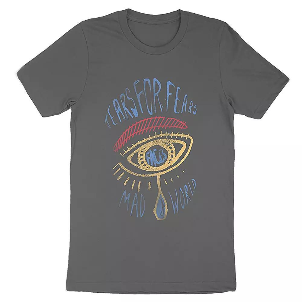 Men's Tears For Fears Mad World Tee, Size: XL, Gray Product Image