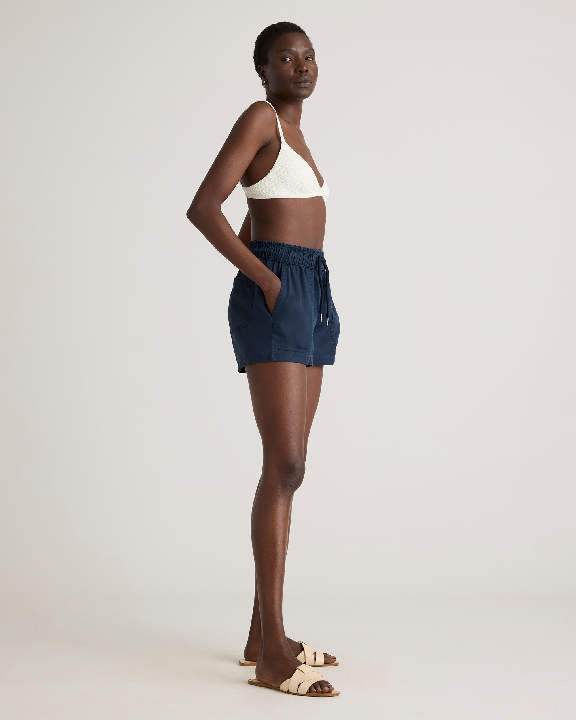 Quince | Women's Vintage Wash Tencel Utility Shorts Size XL Product Image