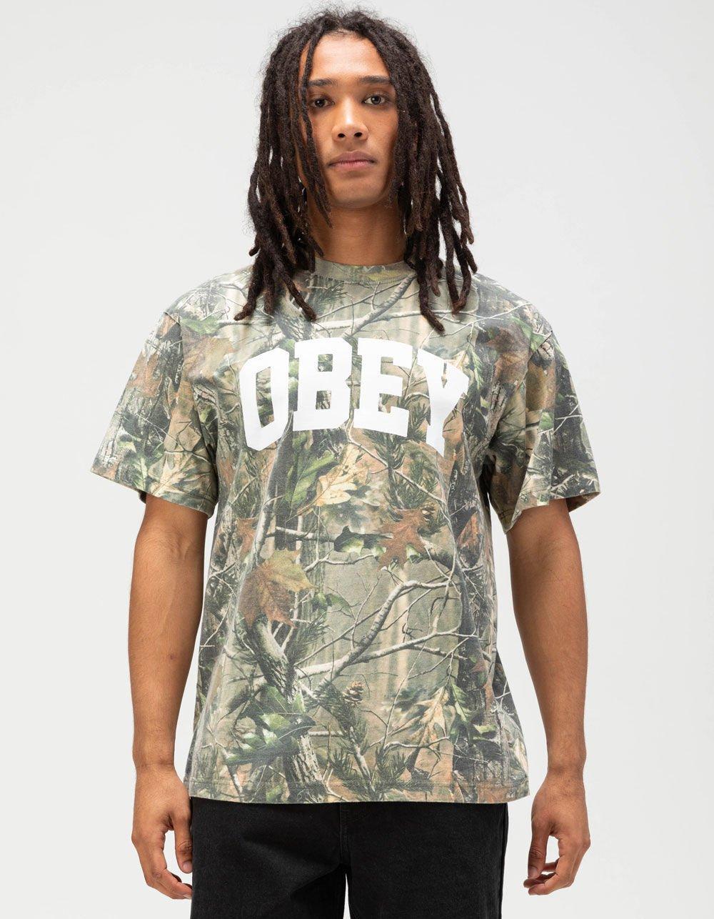 OBEY Leaf Camo Mens Tee Product Image