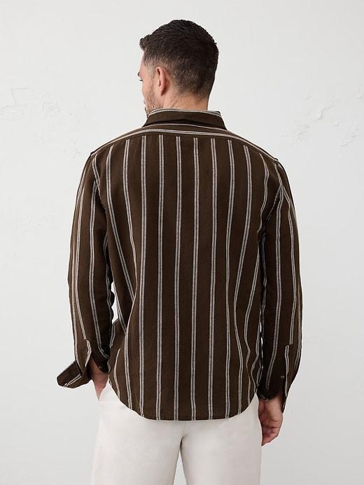 Slim Linen-Blend Shirt Product Image