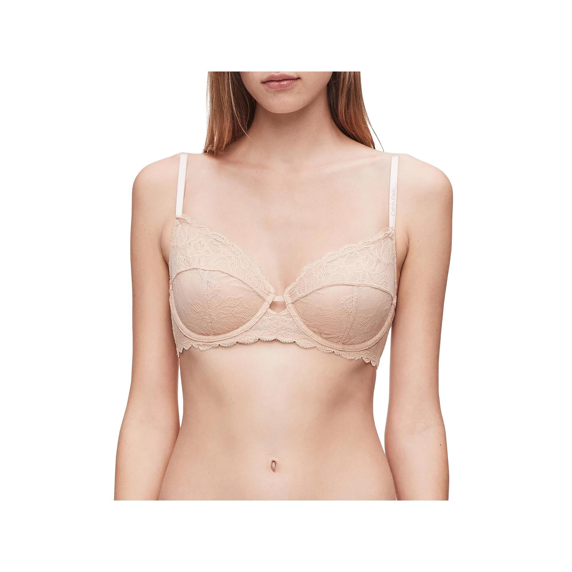 Calvin Klein Seductive Comfort Lace Unlined Full Coverage Bra QF1741, Womens Product Image
