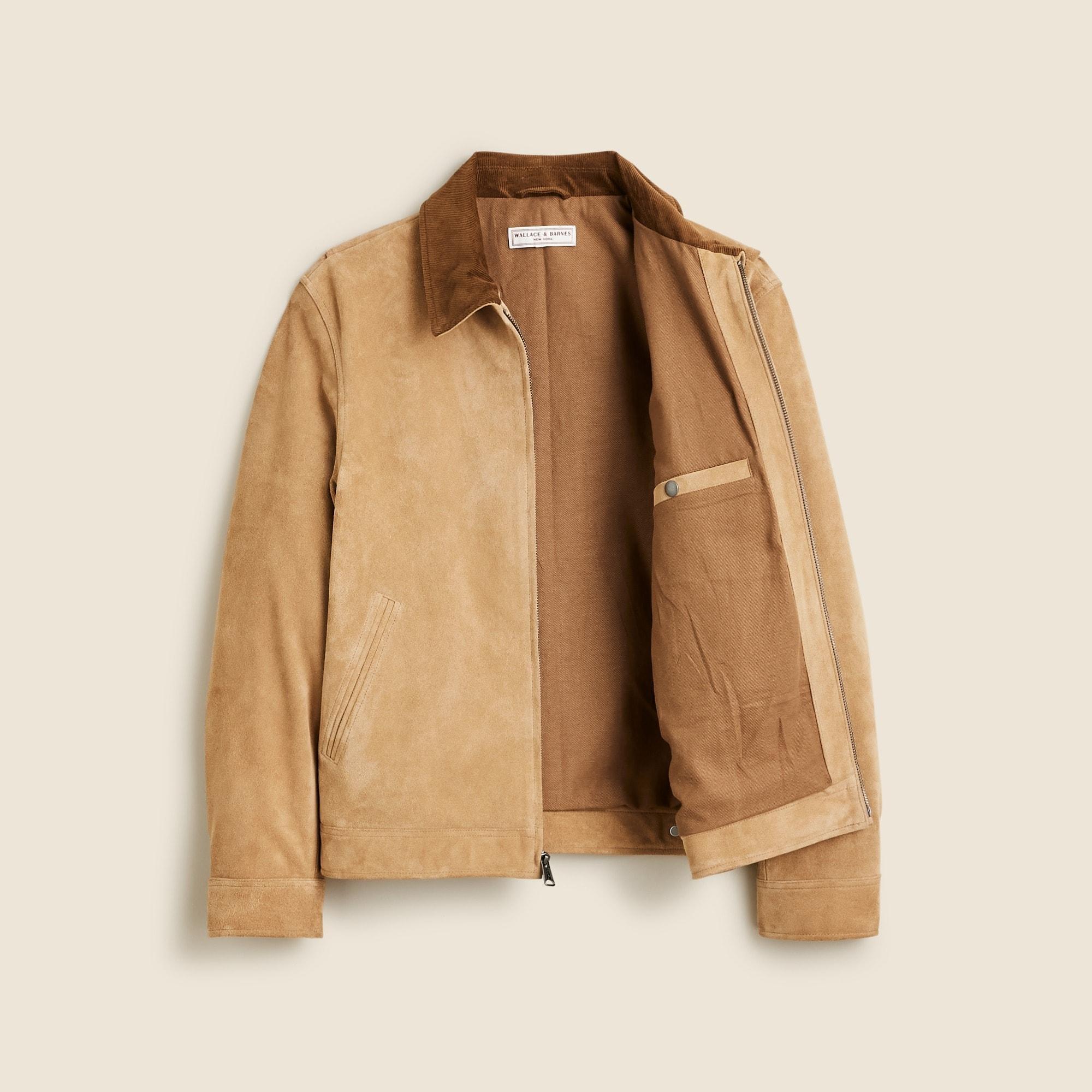 Limited-edition Wallace & Barnes work jacket in Italian suede Product Image