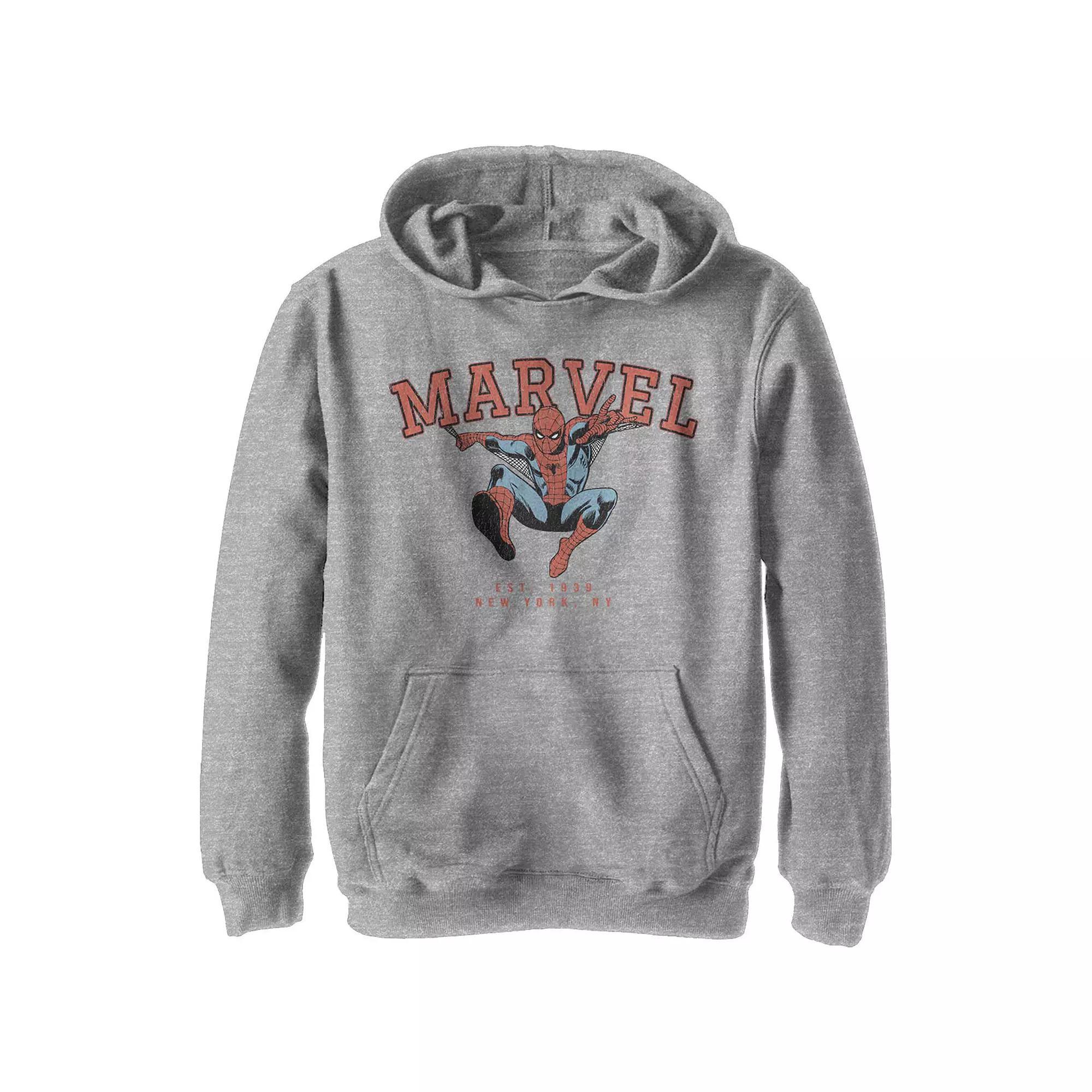 Boys 8-20 Marvel Spider-Man Est. 1939 Graphic Hoodie, Boy's, Size: Medium, Athletic Grey Product Image