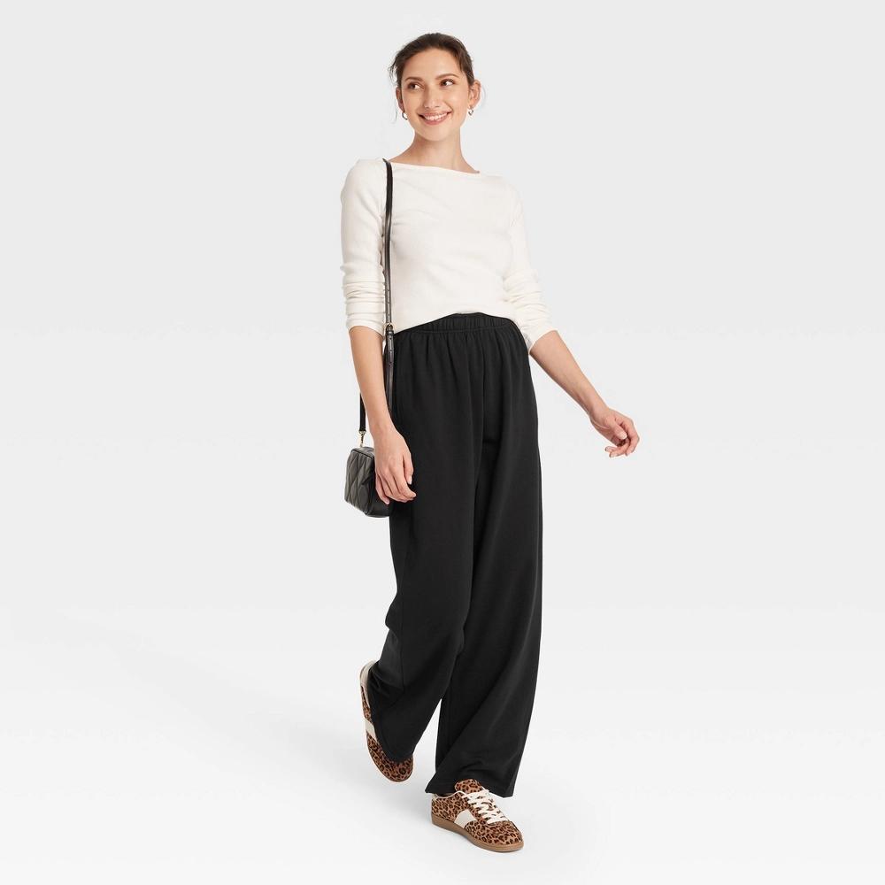 Women's High-Rise Wide Leg Sweatpants - Universal Thread™ Product Image