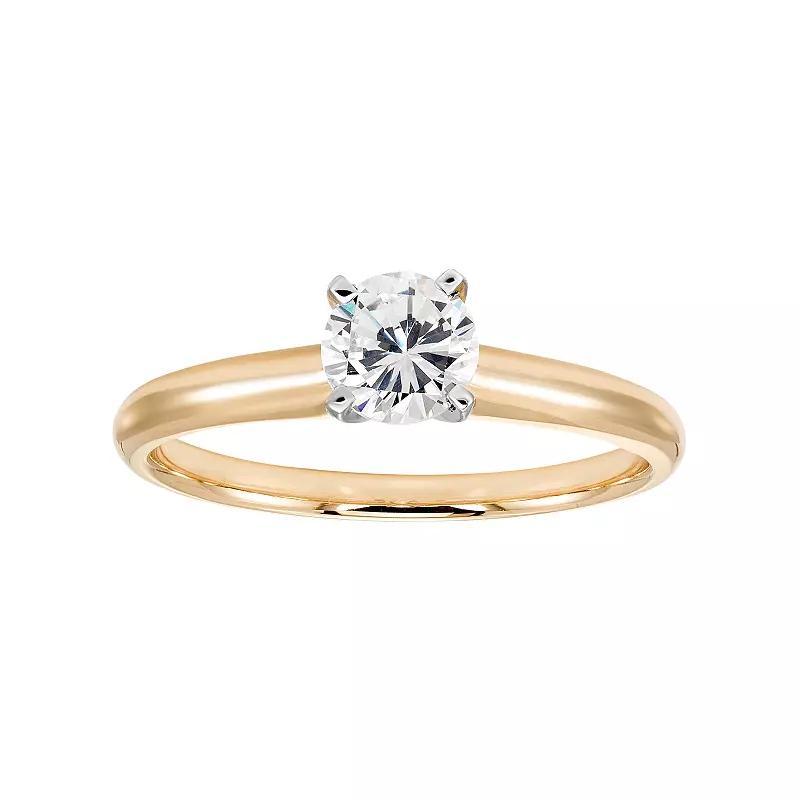 Evergreen Diamonds 3/4 Carat T.W. IGL Certified Lab-Grown Diamond Solitaire Engagement Ring, Womens Yellow Product Image