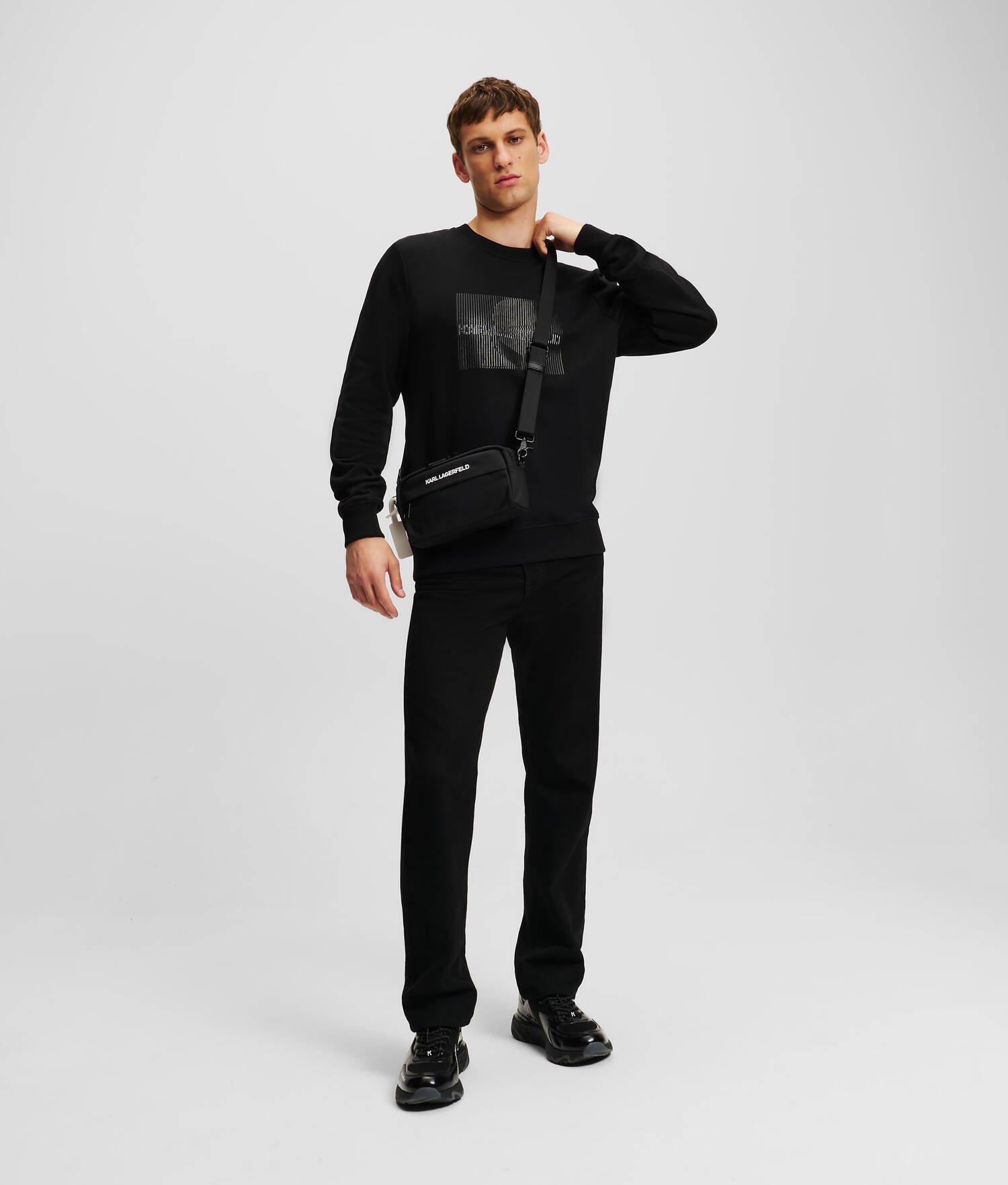 WAFFLE MENS SLIM LONG SLEEVE HENLEY | ASH Product Image
