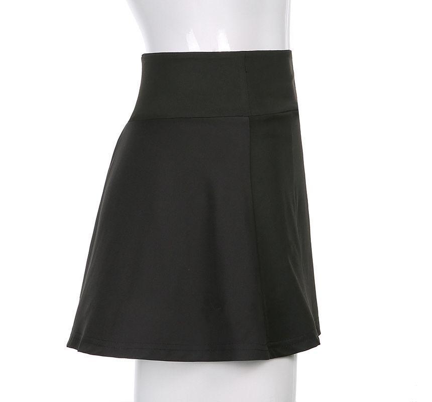 High-Waist Mini A-Line Skirt Product Image