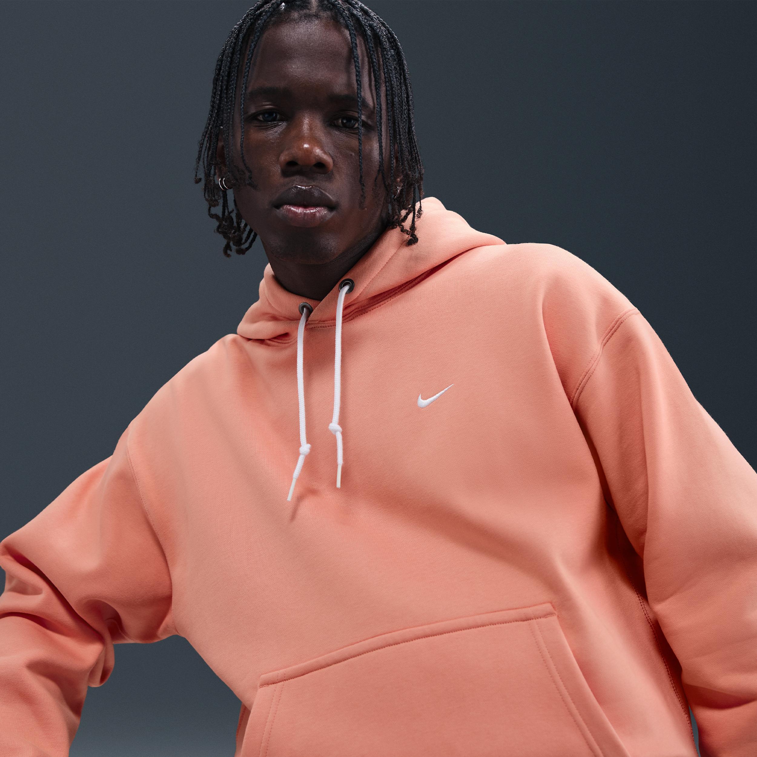 Nike Men's Solo Swoosh Fleece Pullover Hoodie Product Image