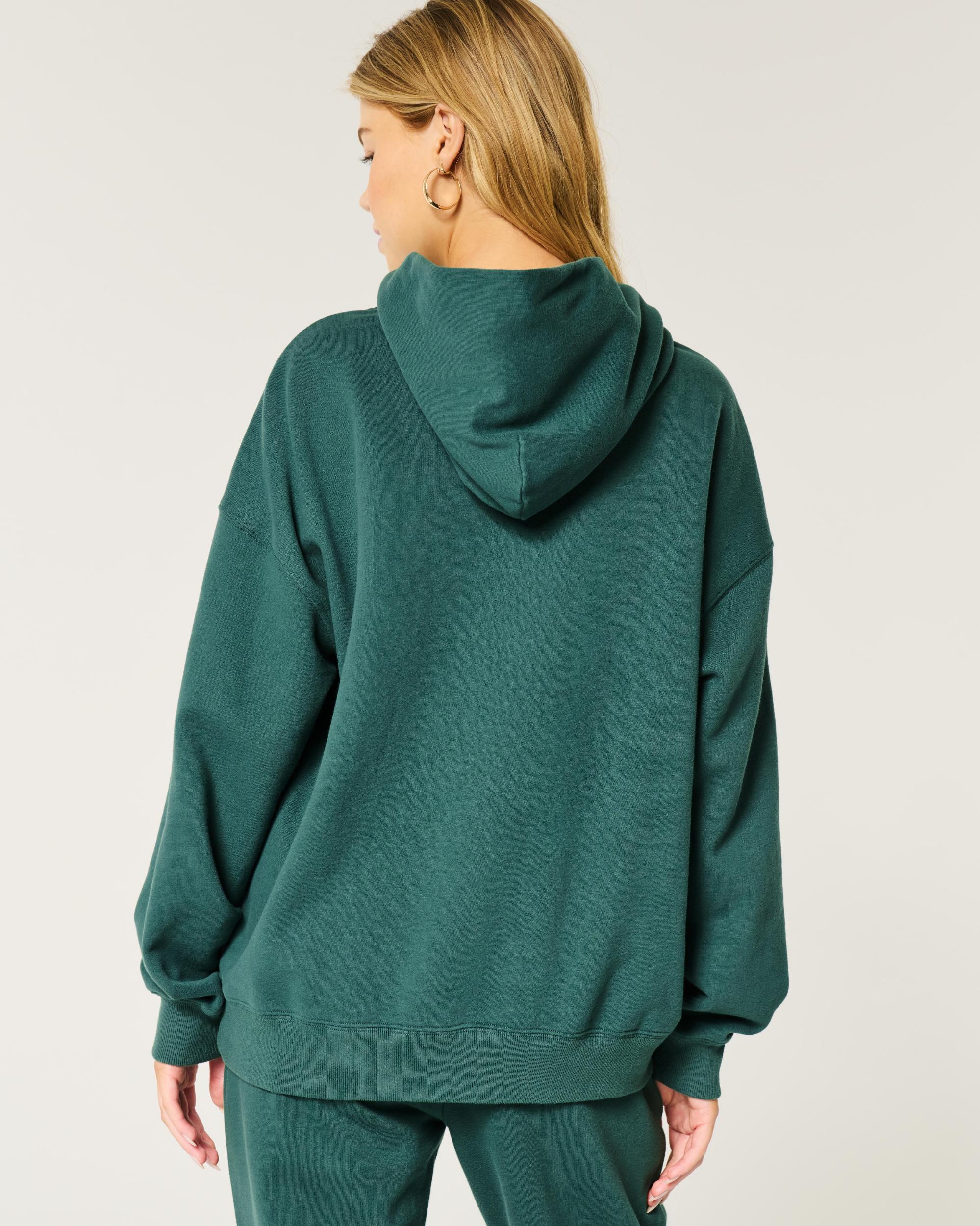 Hollister Feel Good Fleece Switzerland Graphic Oversized Hoodie Product Image